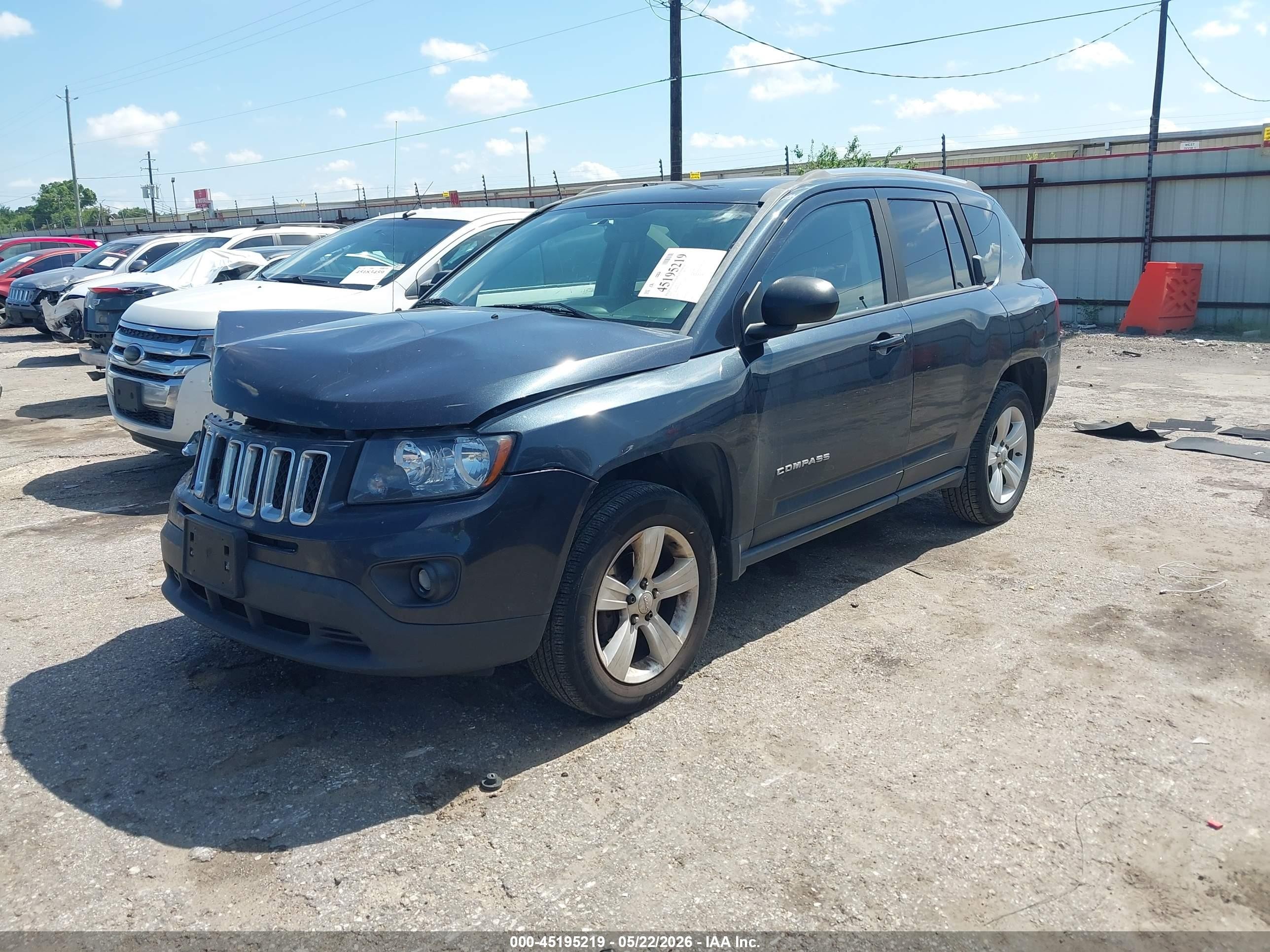 2014 Jeep Compass Sport Dark Blue vin: 1C4NJDBB9ED924929