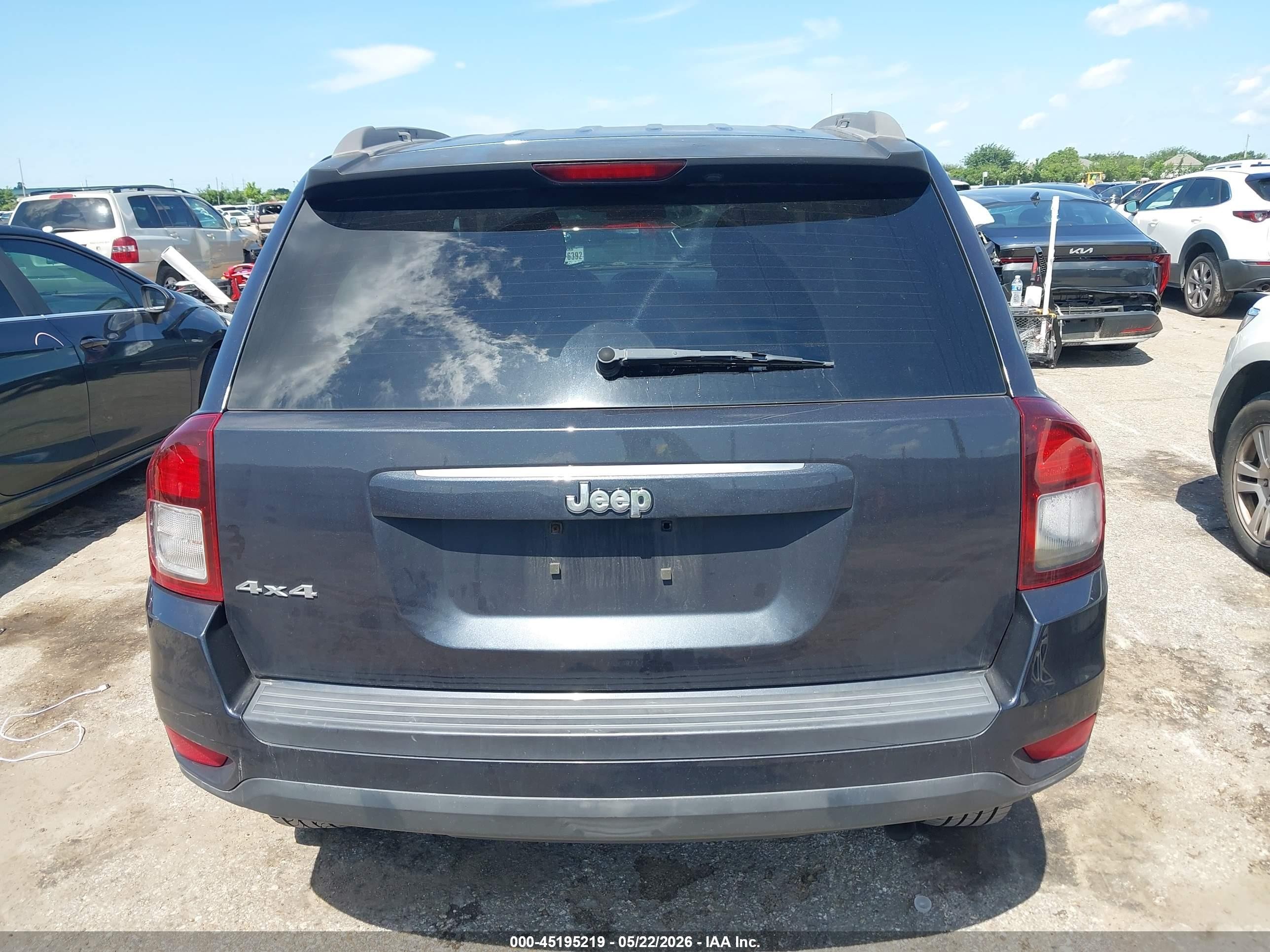 2014 Jeep Compass Sport Dark Blue vin: 1C4NJDBB9ED924929
