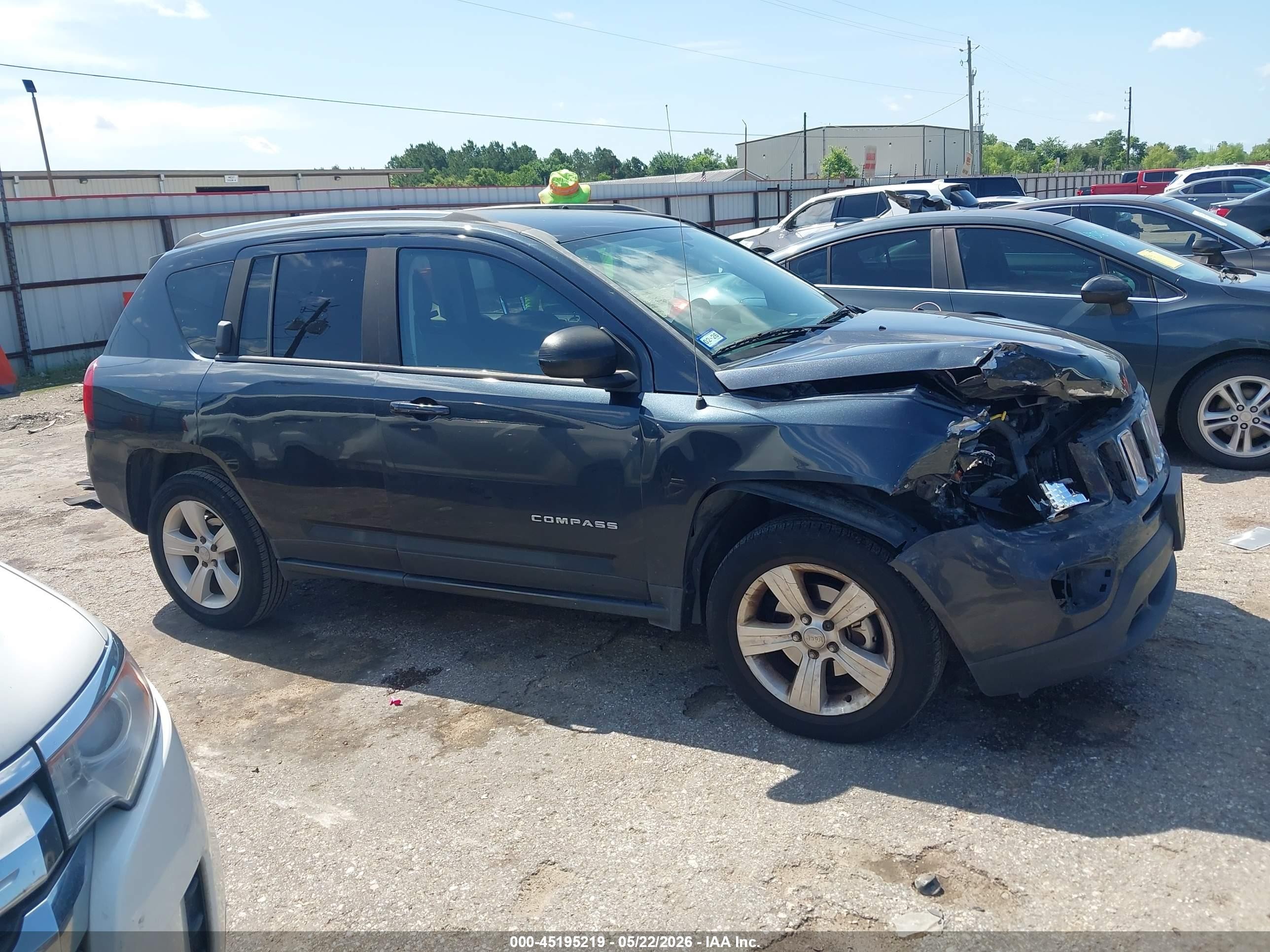 2014 Jeep Compass Sport Dark Blue vin: 1C4NJDBB9ED924929