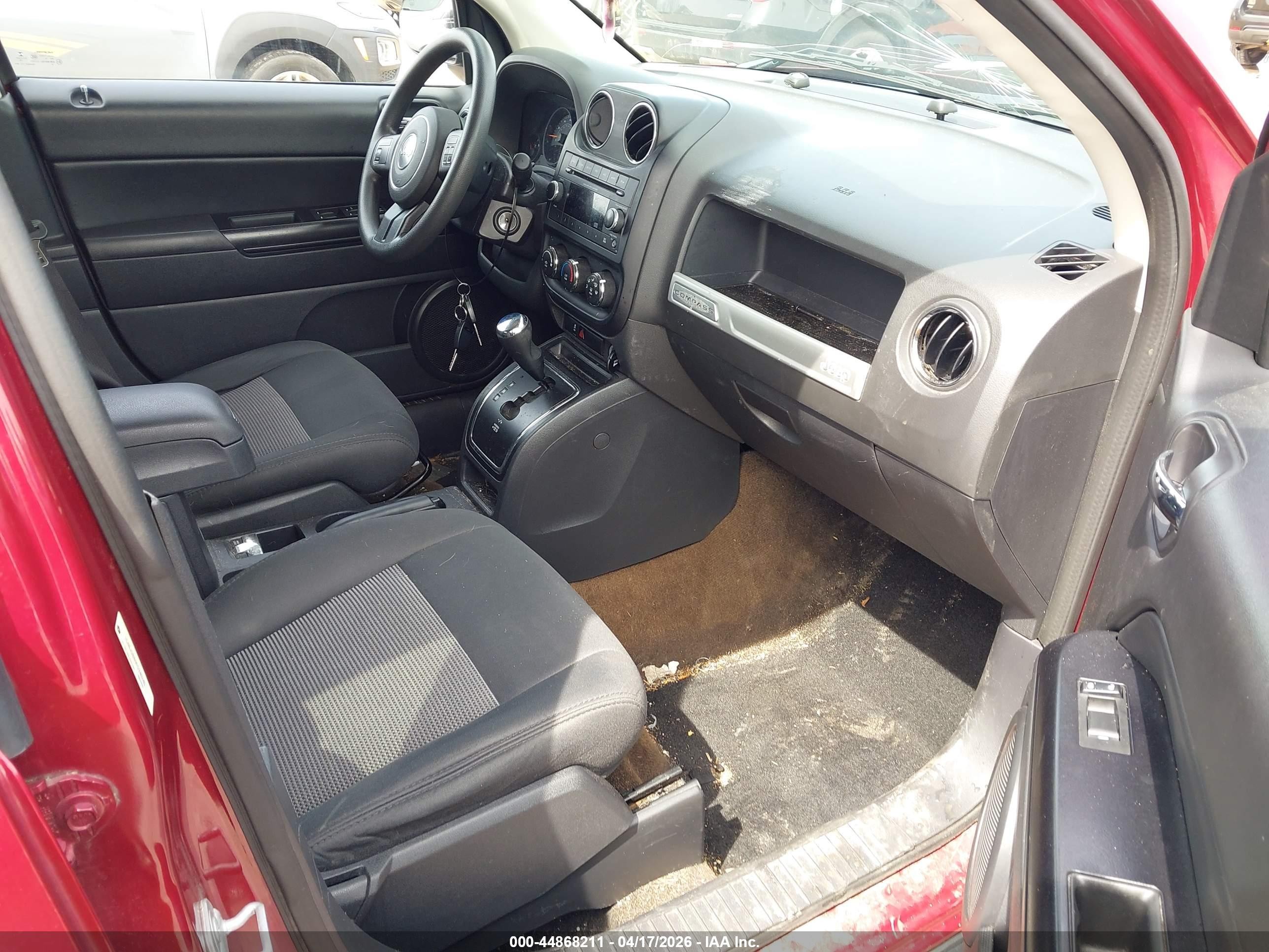 2015 Jeep Compass Sport Red vin: 1C4NJDBB9FD240240