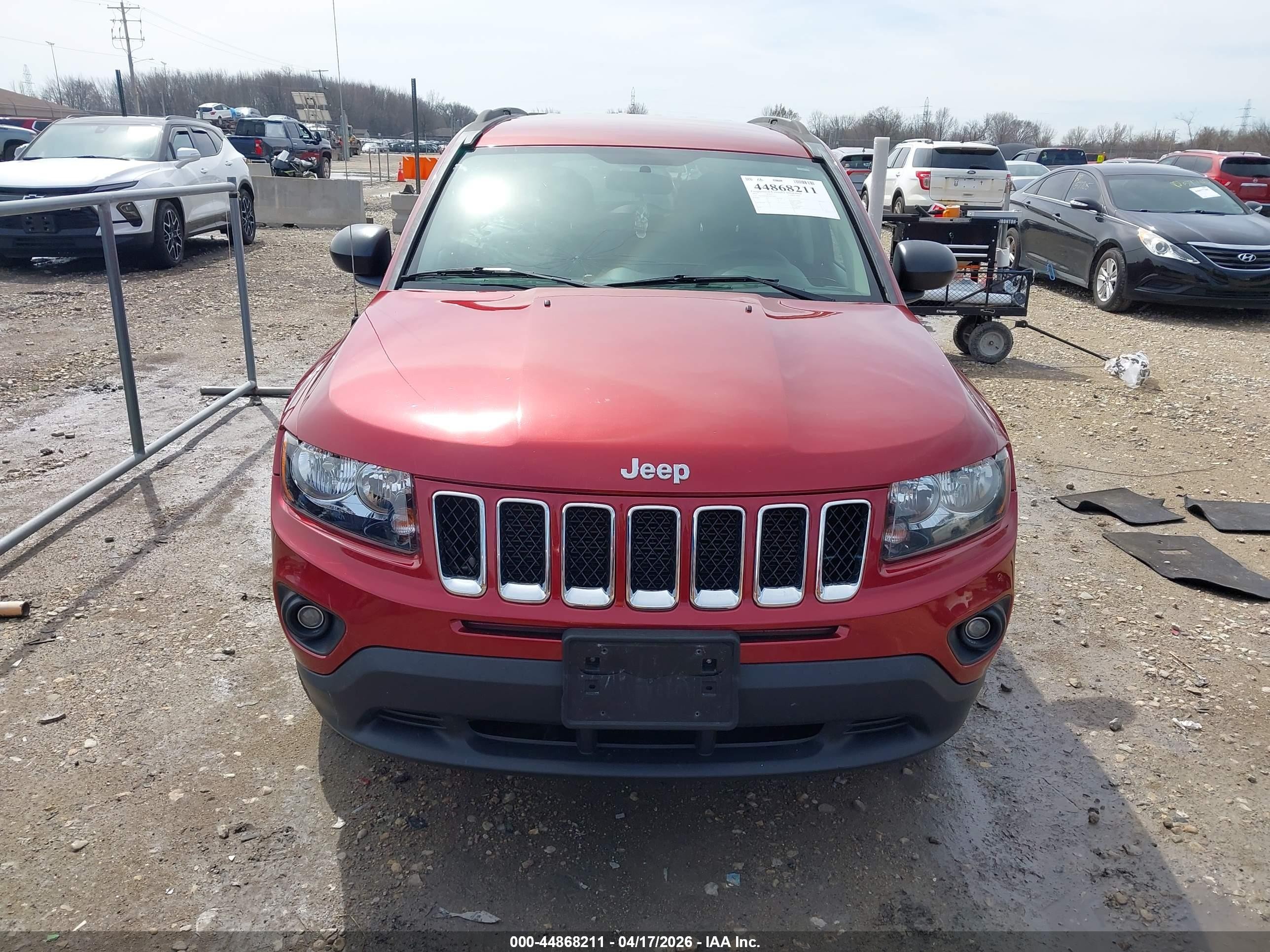 2015 Jeep Compass Sport Red vin: 1C4NJDBB9FD240240