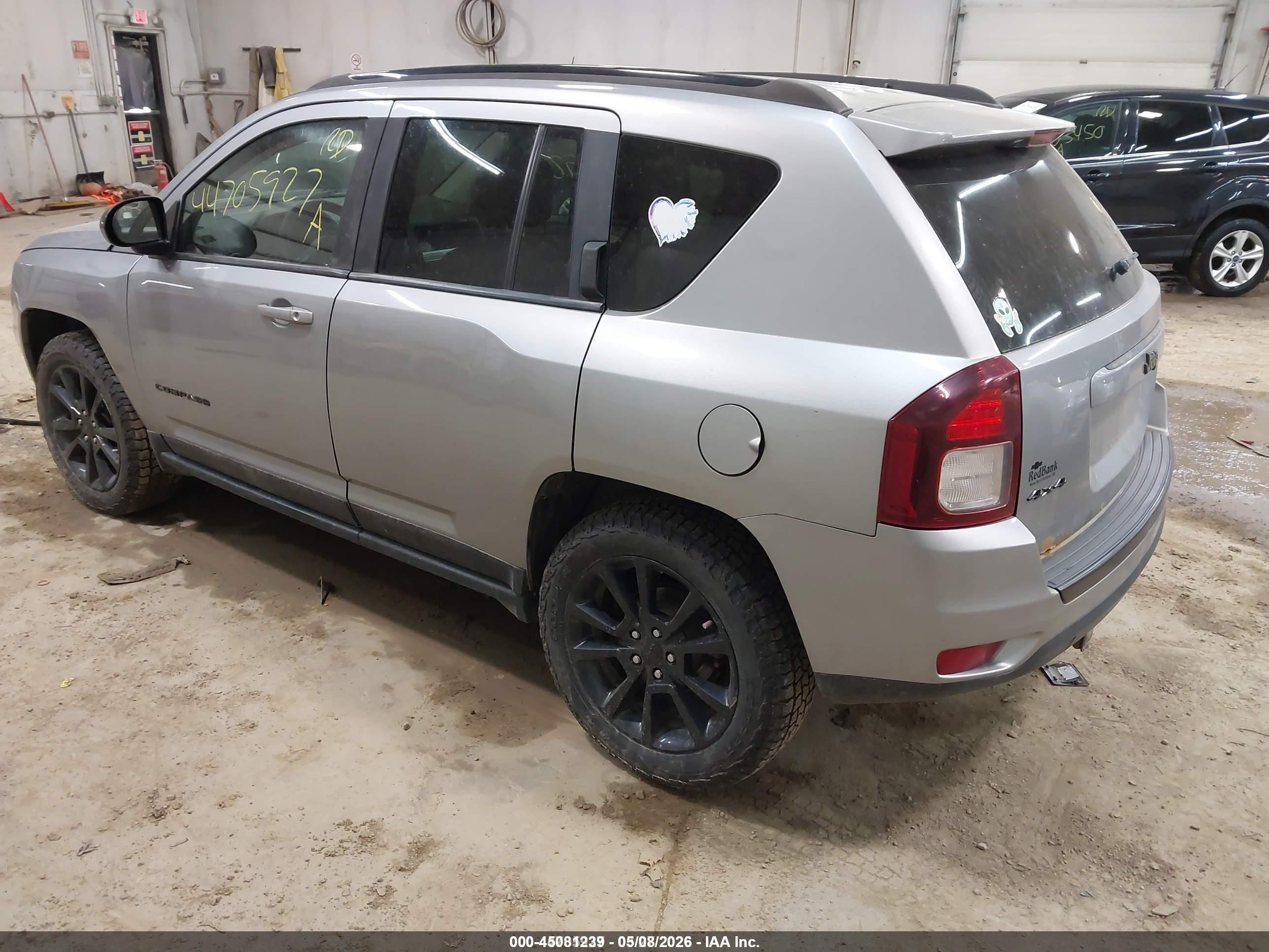 2015 Jeep Compass Altitude Edition Silver vin: 1C4NJDBB9FD371068