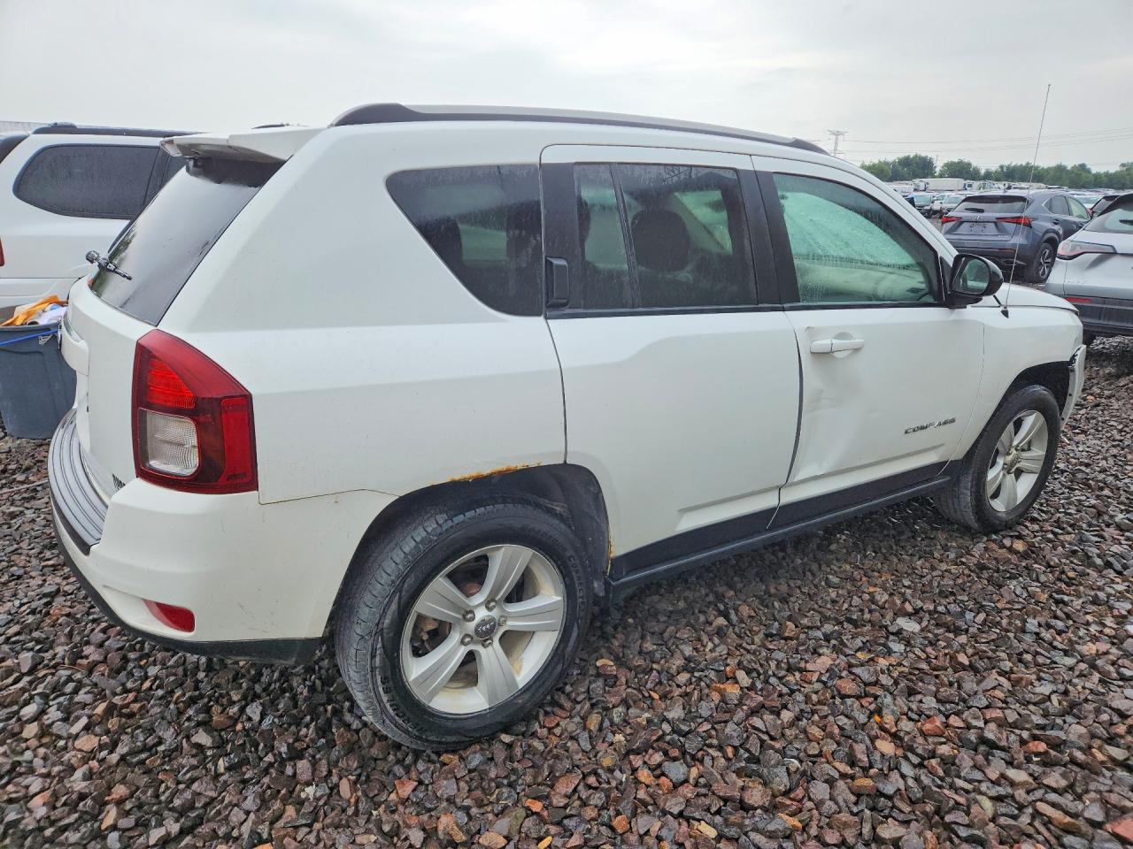 2015 Jeep Compass Sport White vin: 1C4NJDBB9FD395743