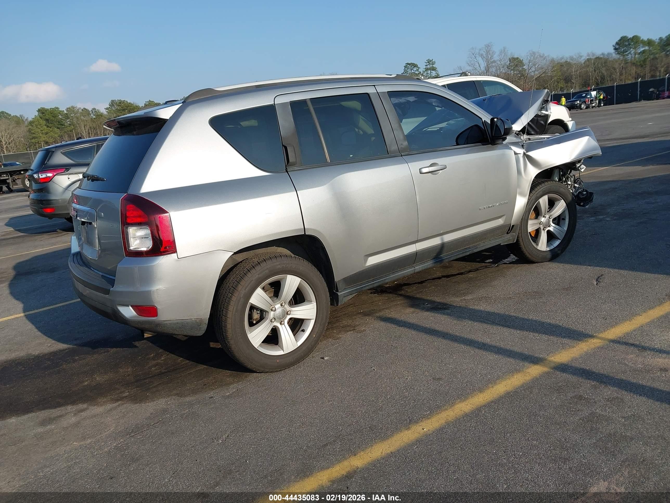 2016 Jeep Compass Sport Gray vin: 1C4NJDBB9GD713863