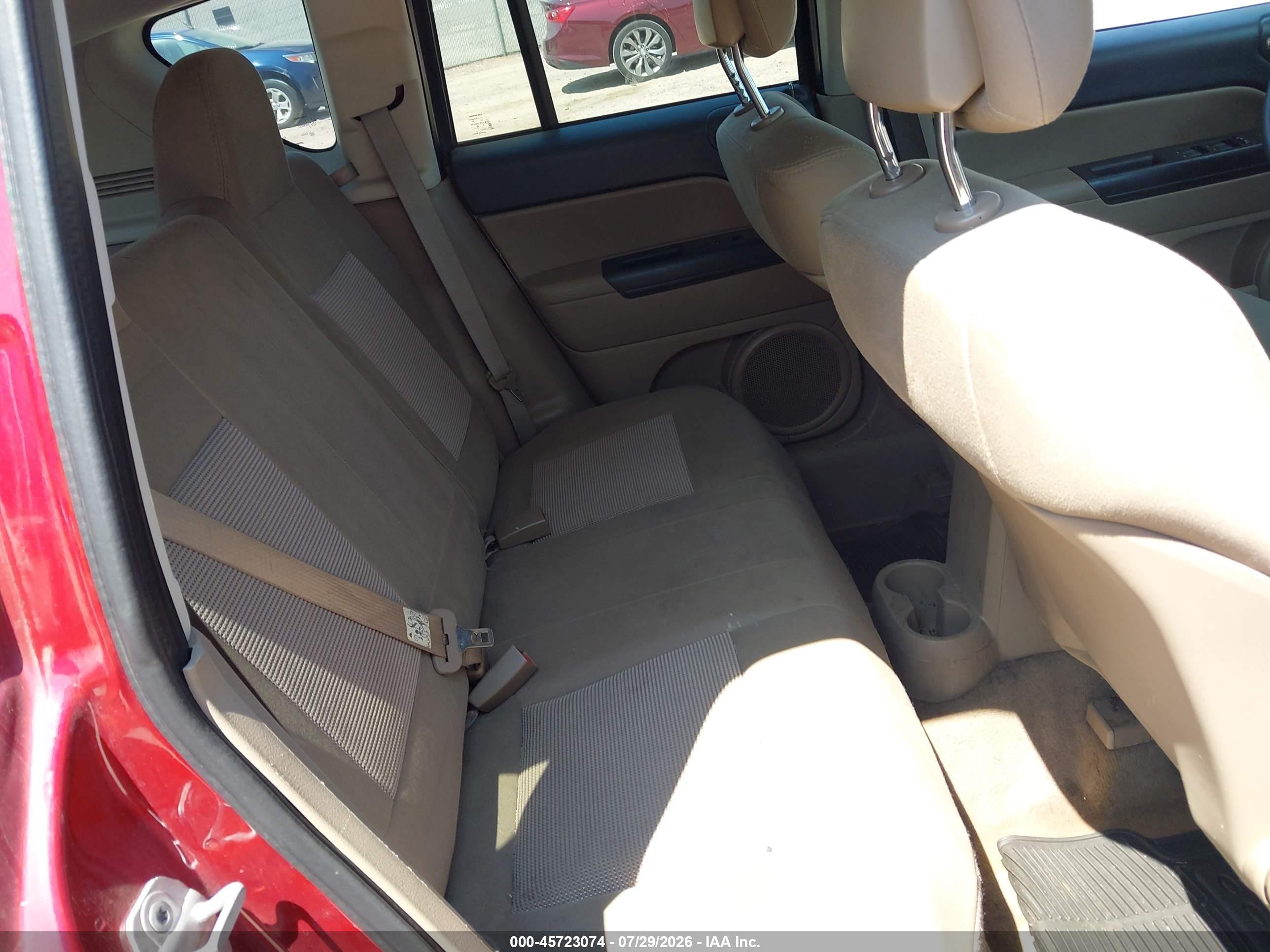 2012 Jeep Compass Sport Red vin: 1C4NJDBBXCD524844
