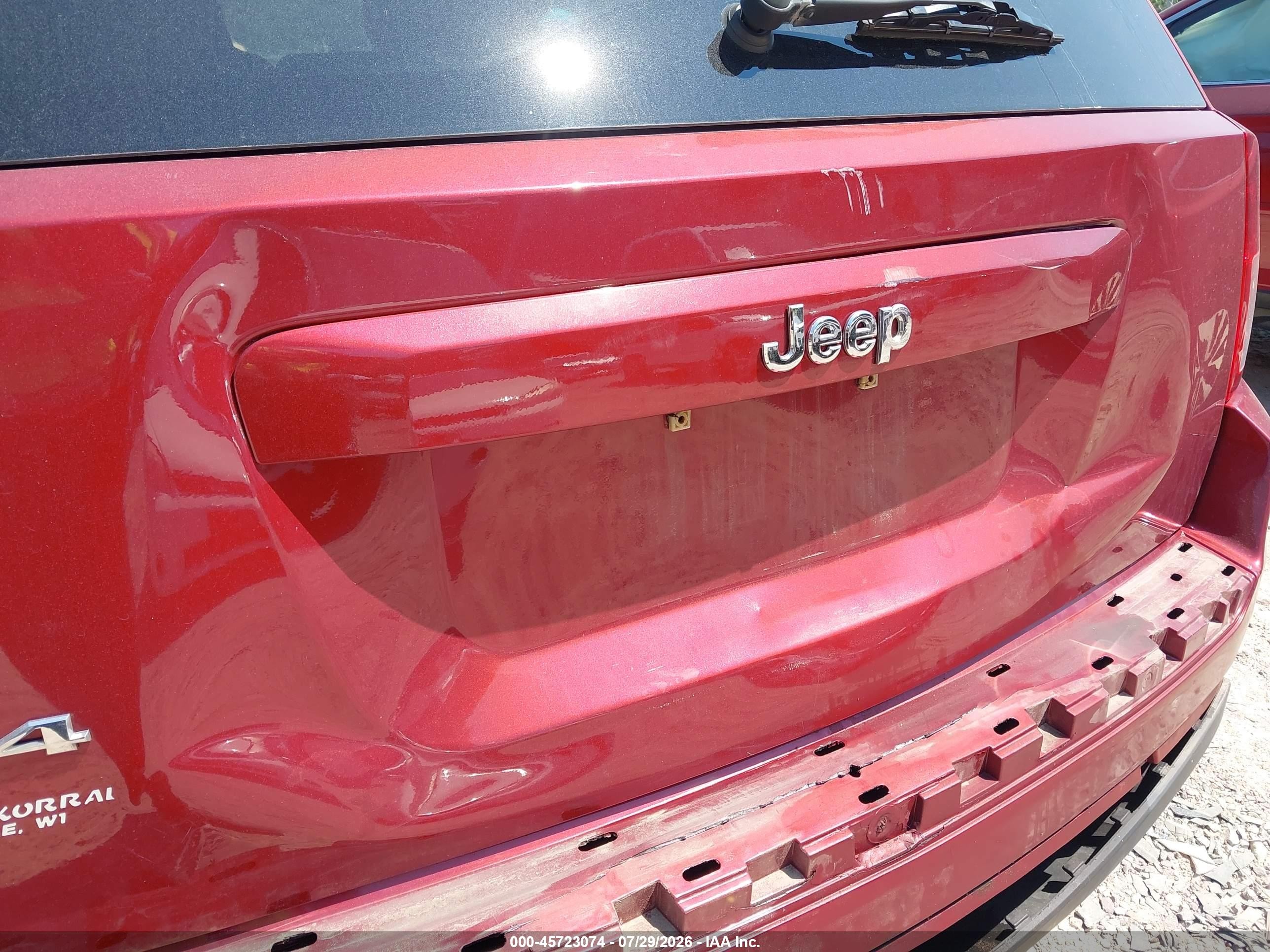 2012 Jeep Compass Sport Red vin: 1C4NJDBBXCD524844