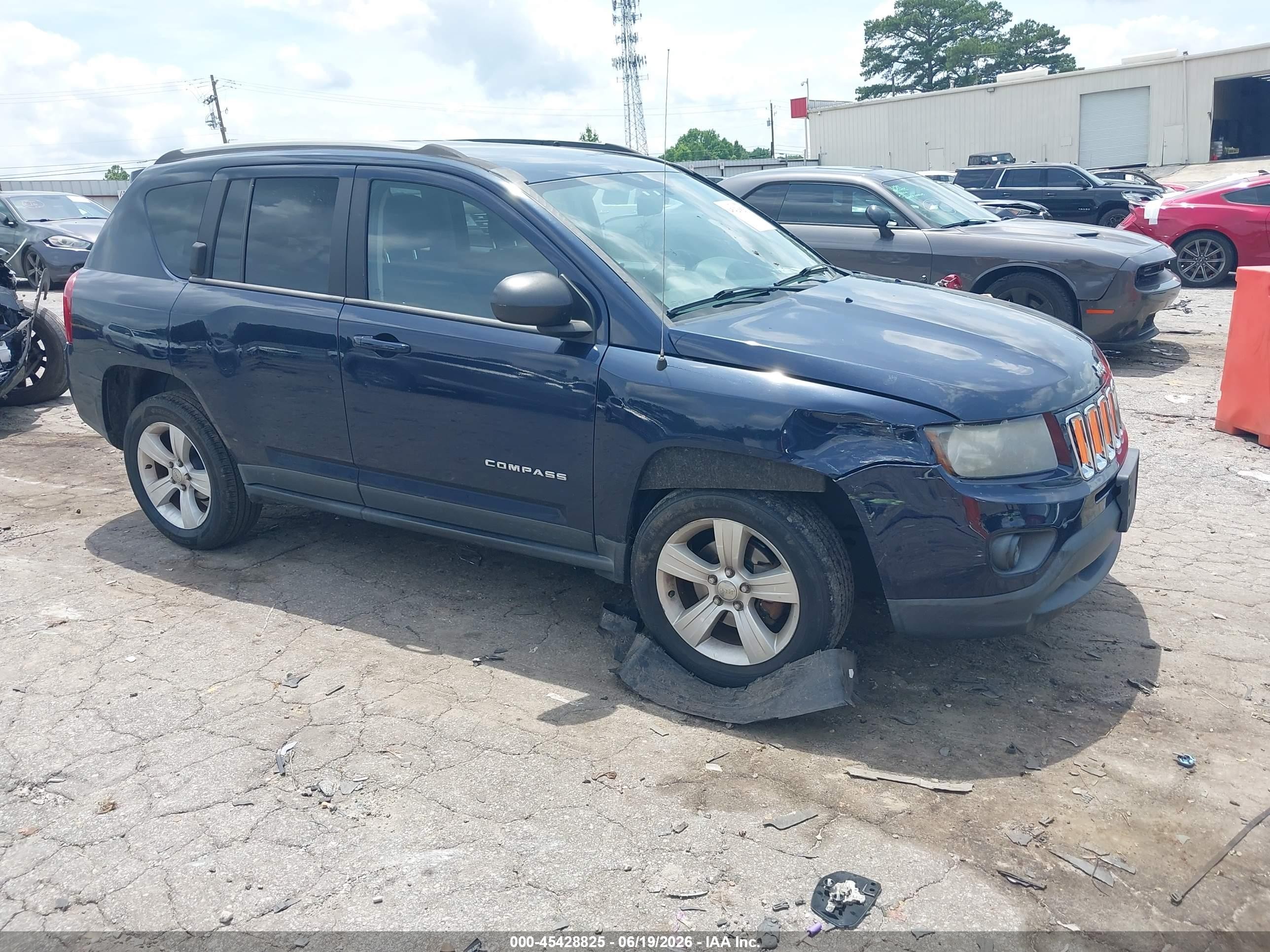 2014 Jeep Compass Sport Blue vin: 1C4NJDBBXED503527