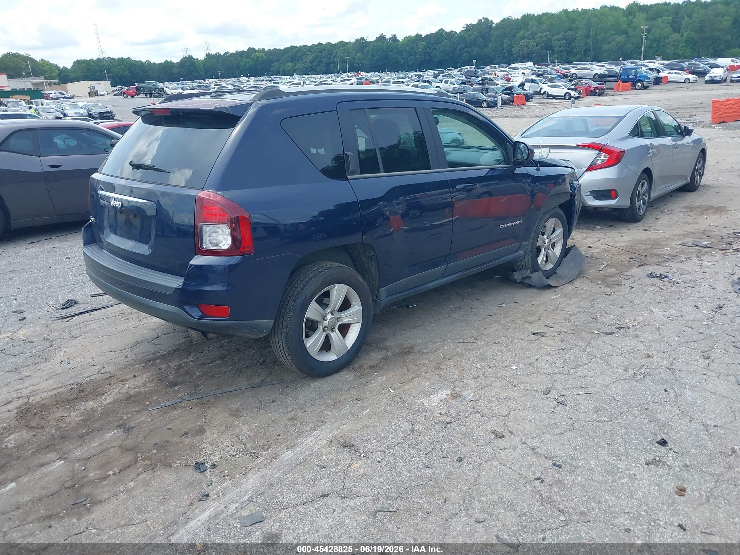 2014 Jeep Compass Sport Blue vin: 1C4NJDBBXED503527