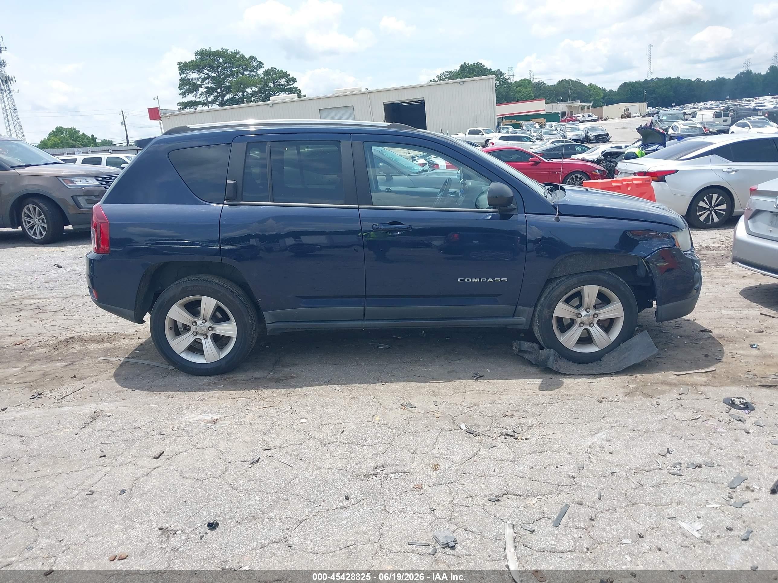 2014 Jeep Compass Sport Blue vin: 1C4NJDBBXED503527
