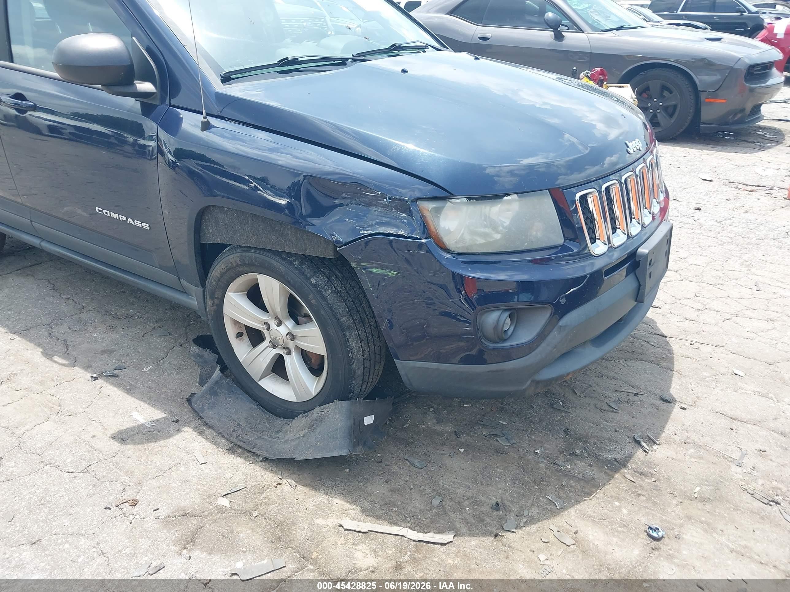 2014 Jeep Compass Sport Blue vin: 1C4NJDBBXED503527