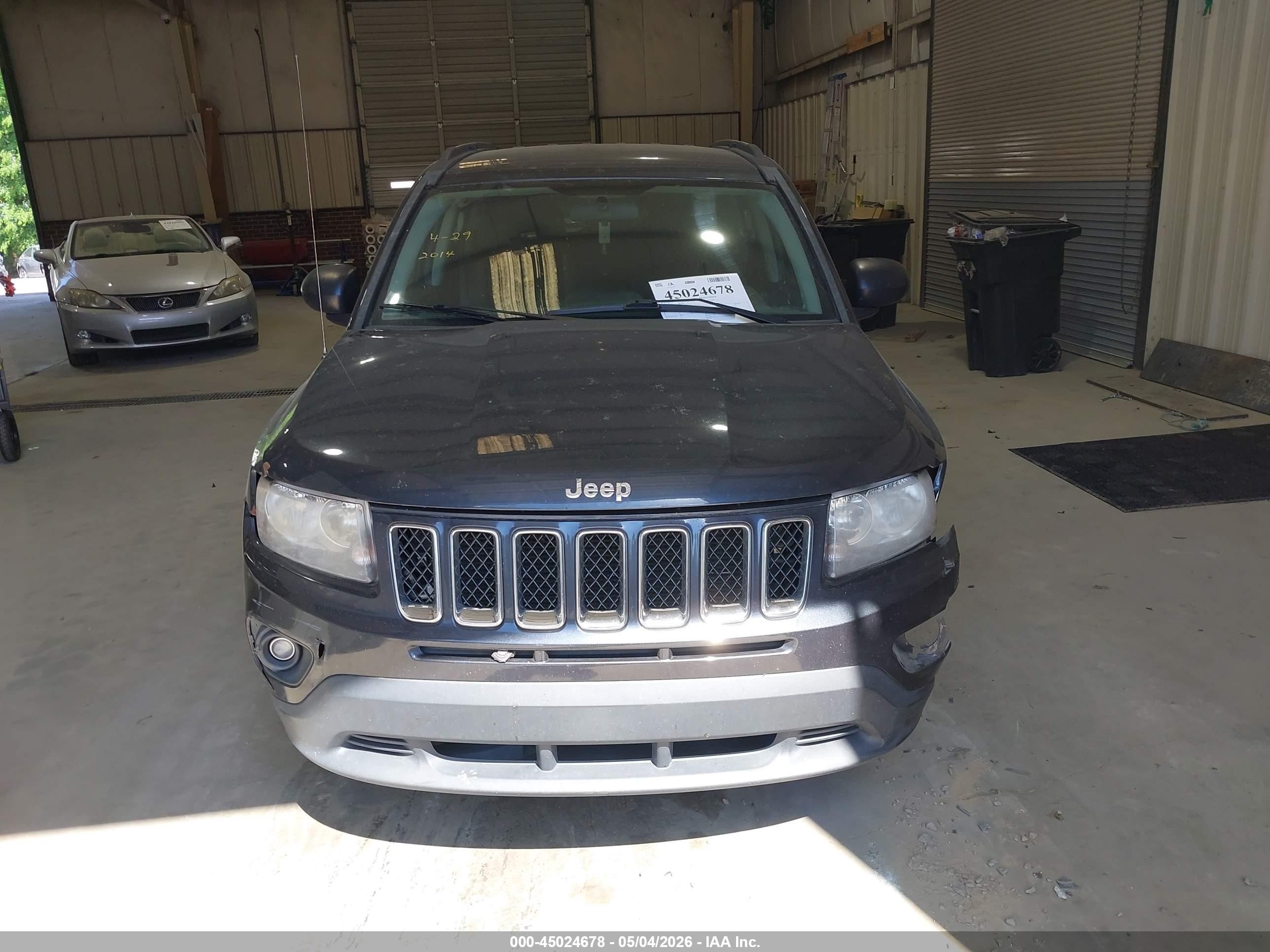 2014 Jeep Compass Sport Gray vin: 1C4NJDBBXED661186