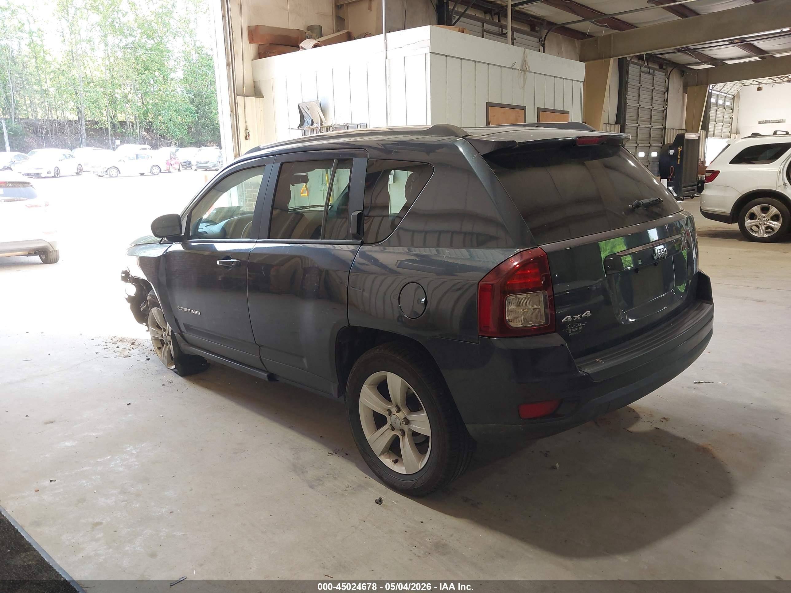 2014 Jeep Compass Sport Gray vin: 1C4NJDBBXED661186
