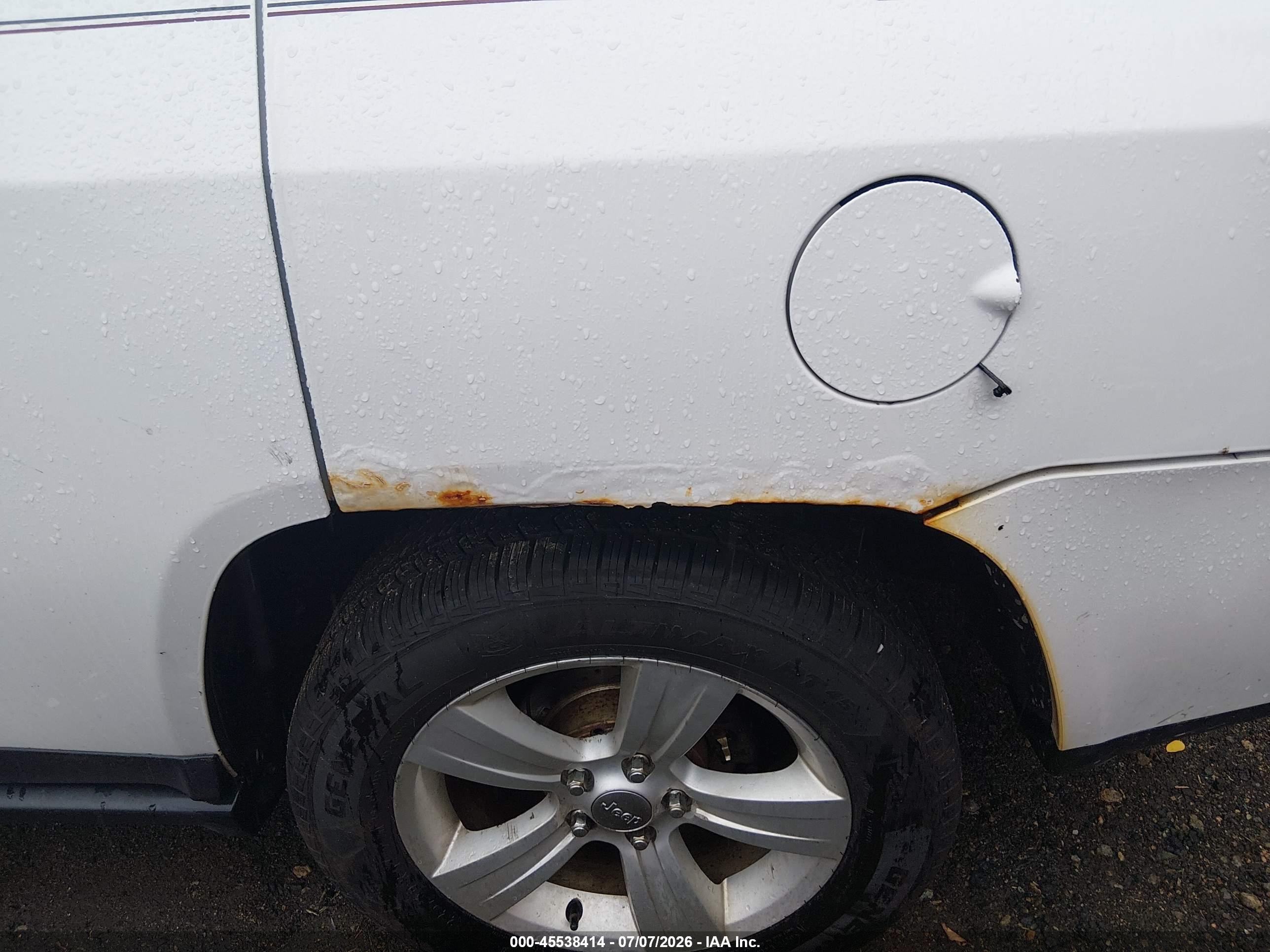 2014 Jeep Compass Sport White vin: 1C4NJDBBXED664900
