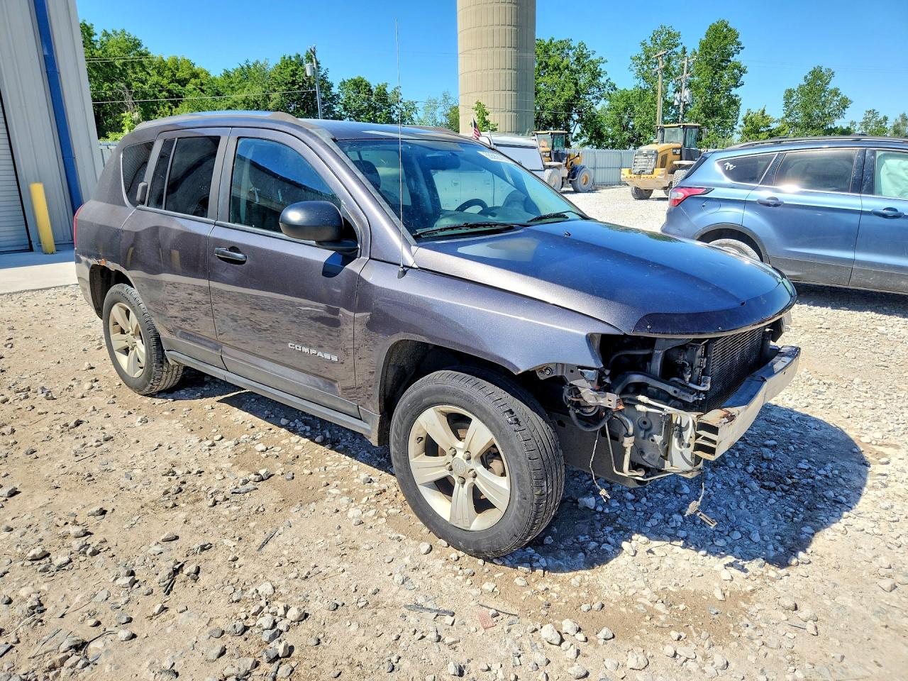 2014 Jeep Compass Sport Gray vin: 1C4NJDBBXED728160