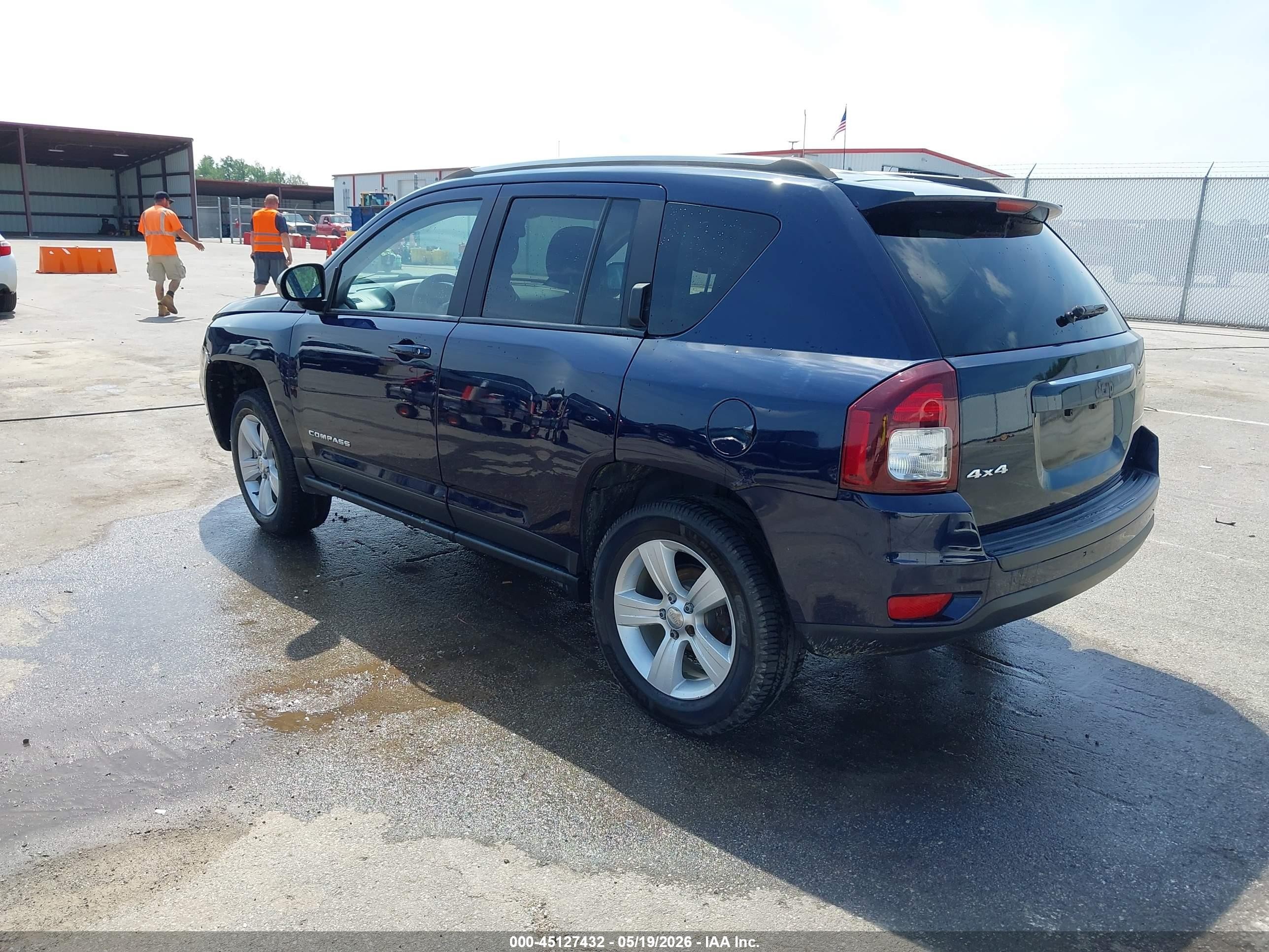 2014 Jeep Compass Sport Blue vin: 1C4NJDBBXED828212