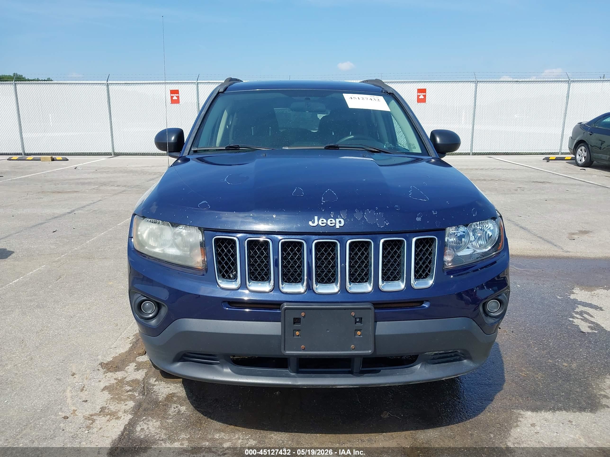2014 Jeep Compass Sport Blue vin: 1C4NJDBBXED828212