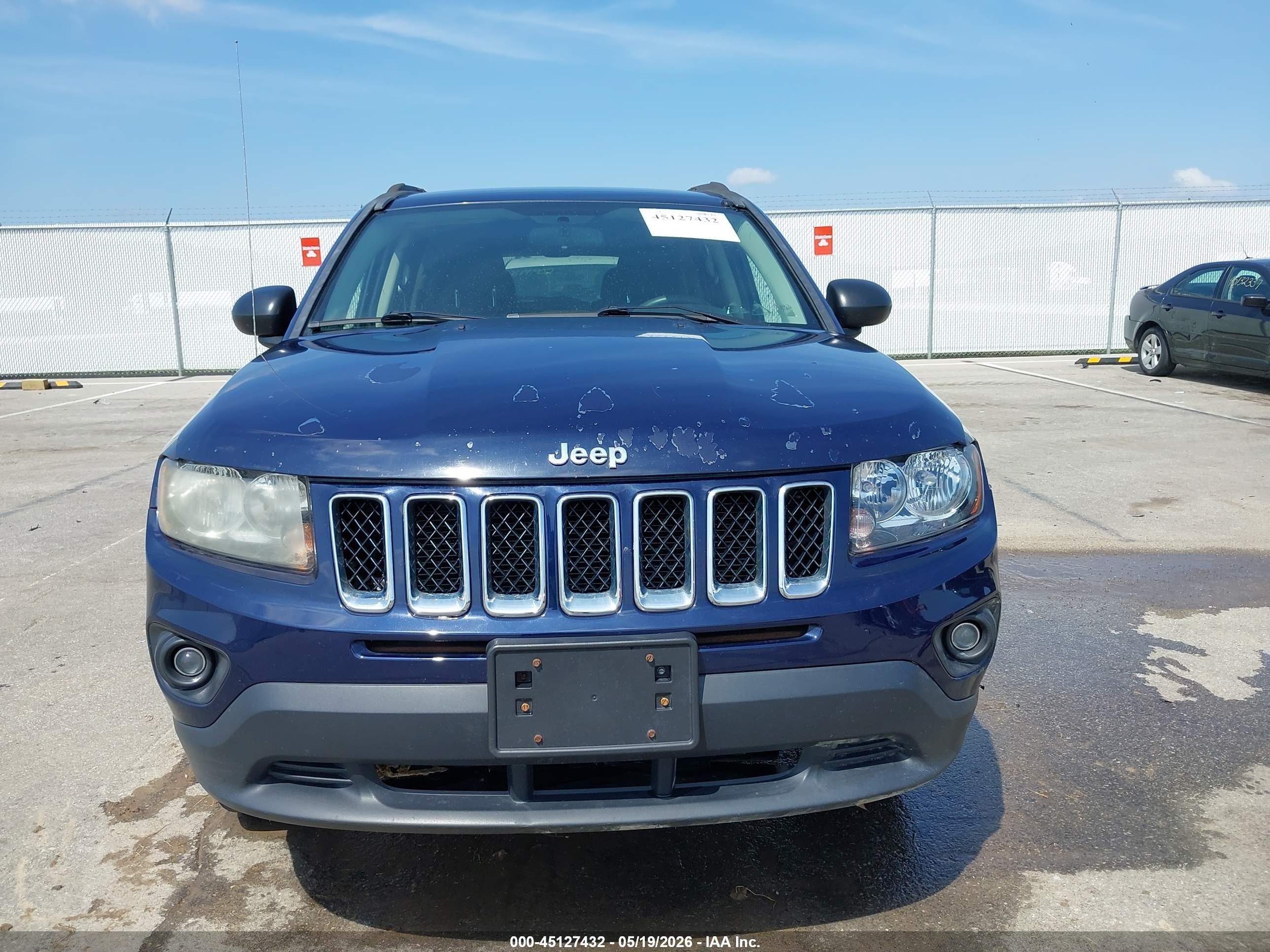 2014 Jeep Compass Sport Blue vin: 1C4NJDBBXED828212