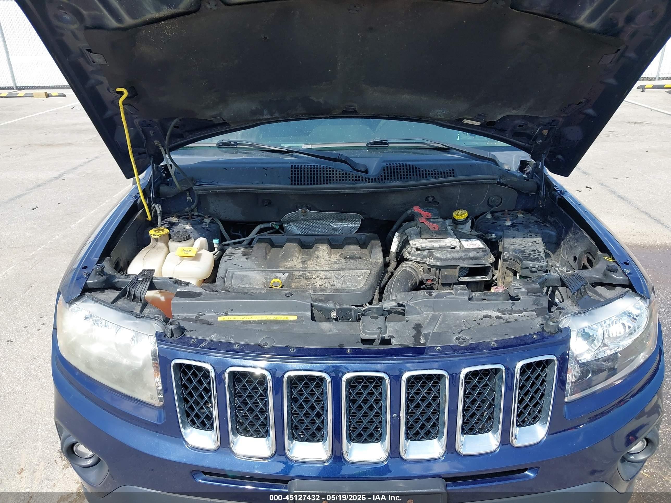 2014 Jeep Compass Sport Blue vin: 1C4NJDBBXED828212