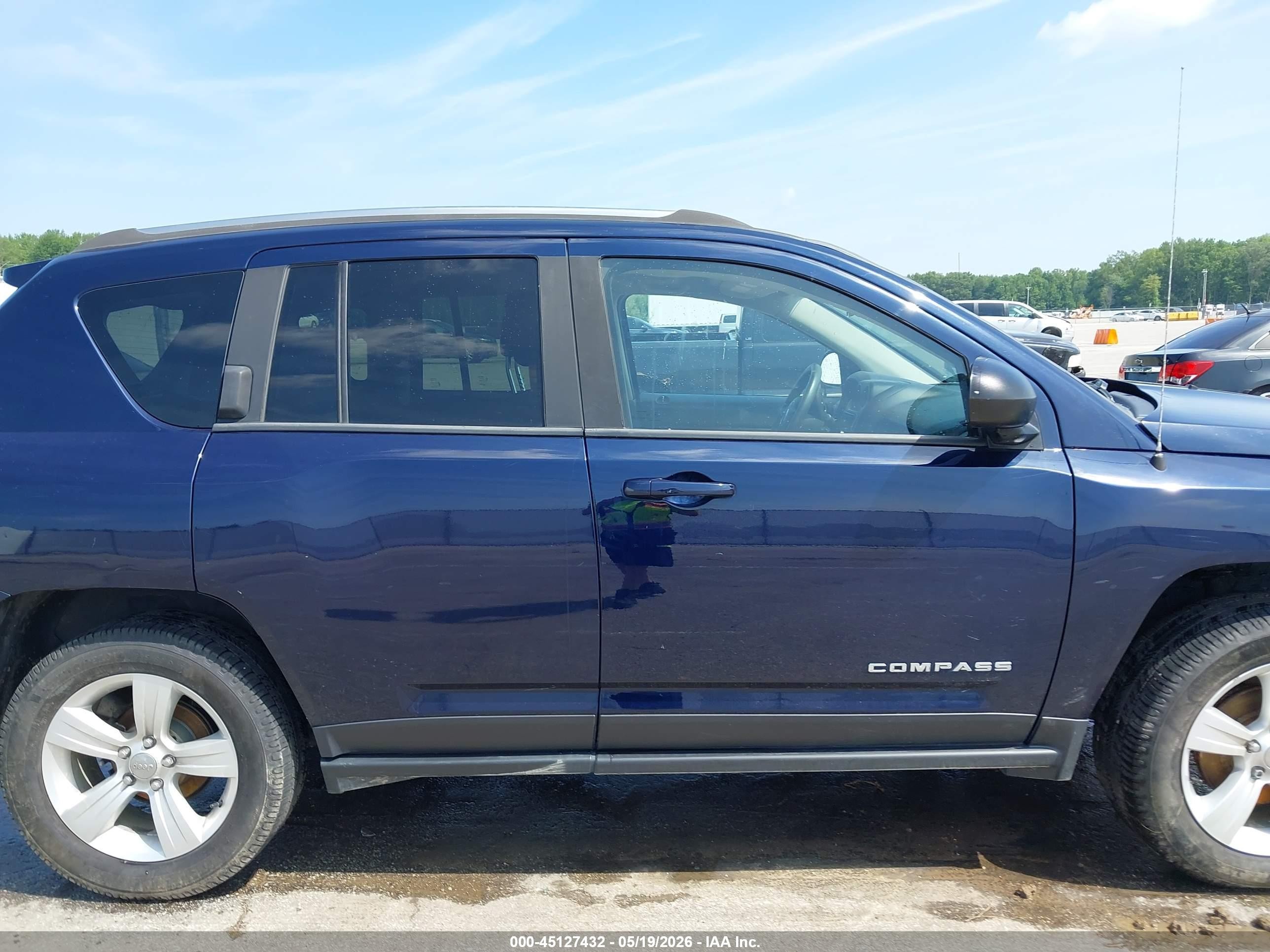 2014 Jeep Compass Sport Blue vin: 1C4NJDBBXED828212