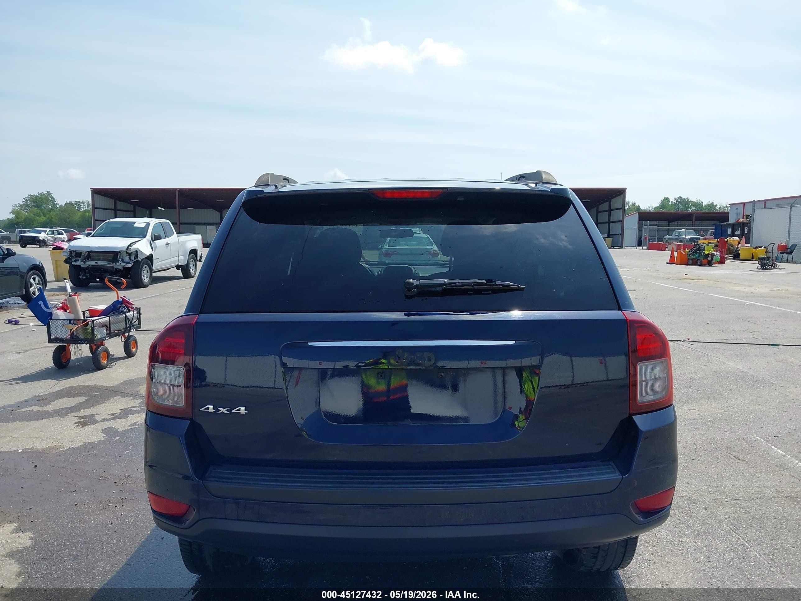 2014 Jeep Compass Sport Blue vin: 1C4NJDBBXED828212