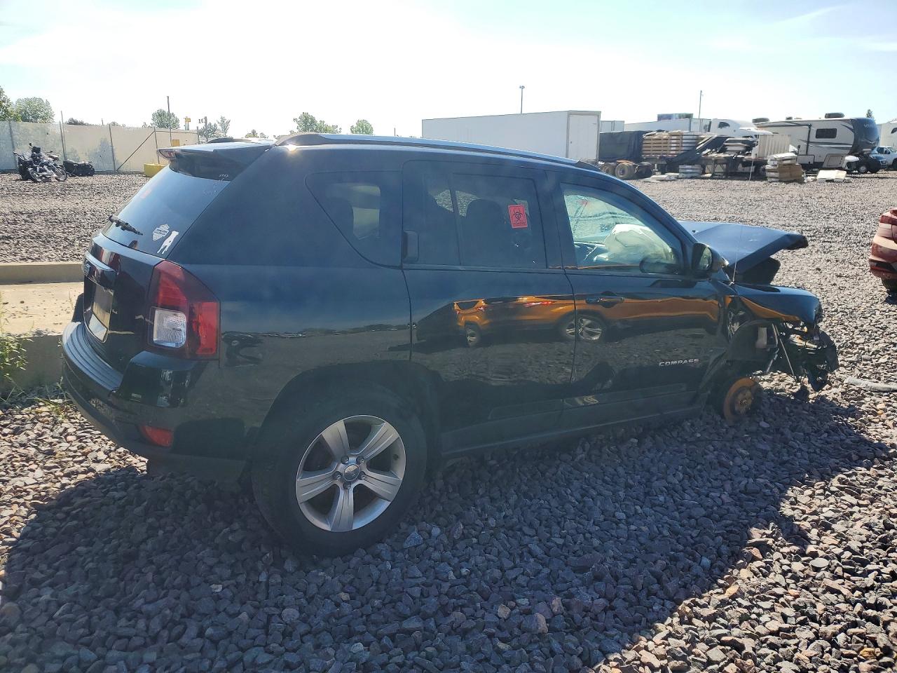 2015 Jeep Compass Sport Black vin: 1C4NJDBBXFD135349