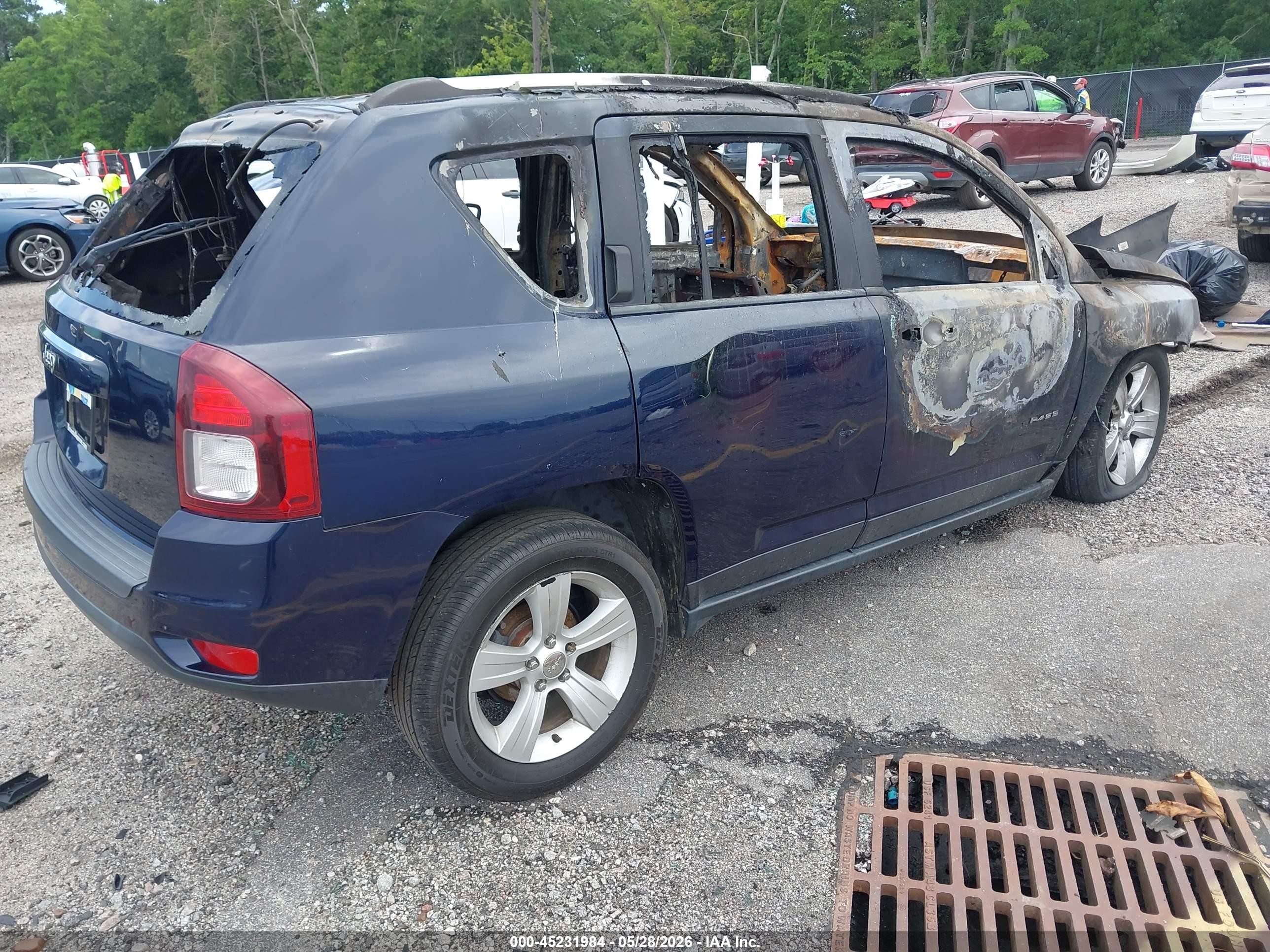 2015 Jeep Compass Sport Blue vin: 1C4NJDBBXFD147842