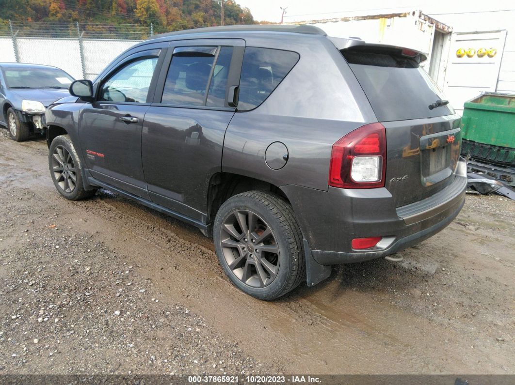 2016 Jeep Compass 75th Anniversary Gray vin: 1C4NJDBBXGD707604