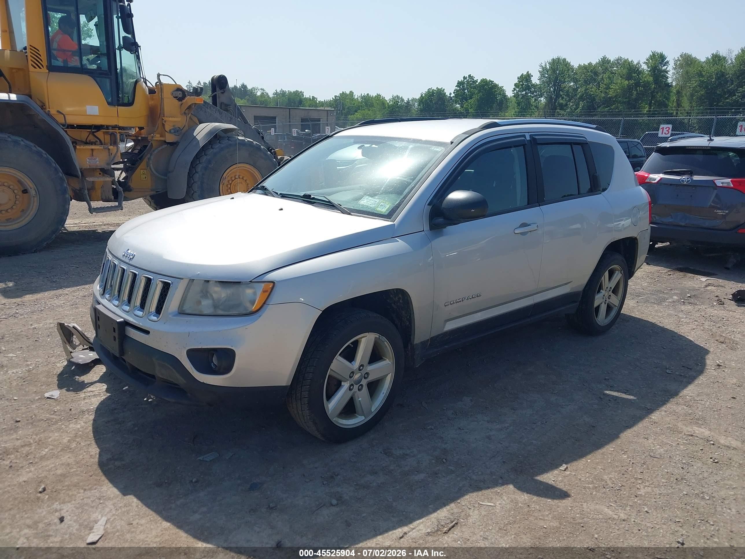 2012 Jeep Compass Limited Silver vin: 1C4NJDCB2CD571736