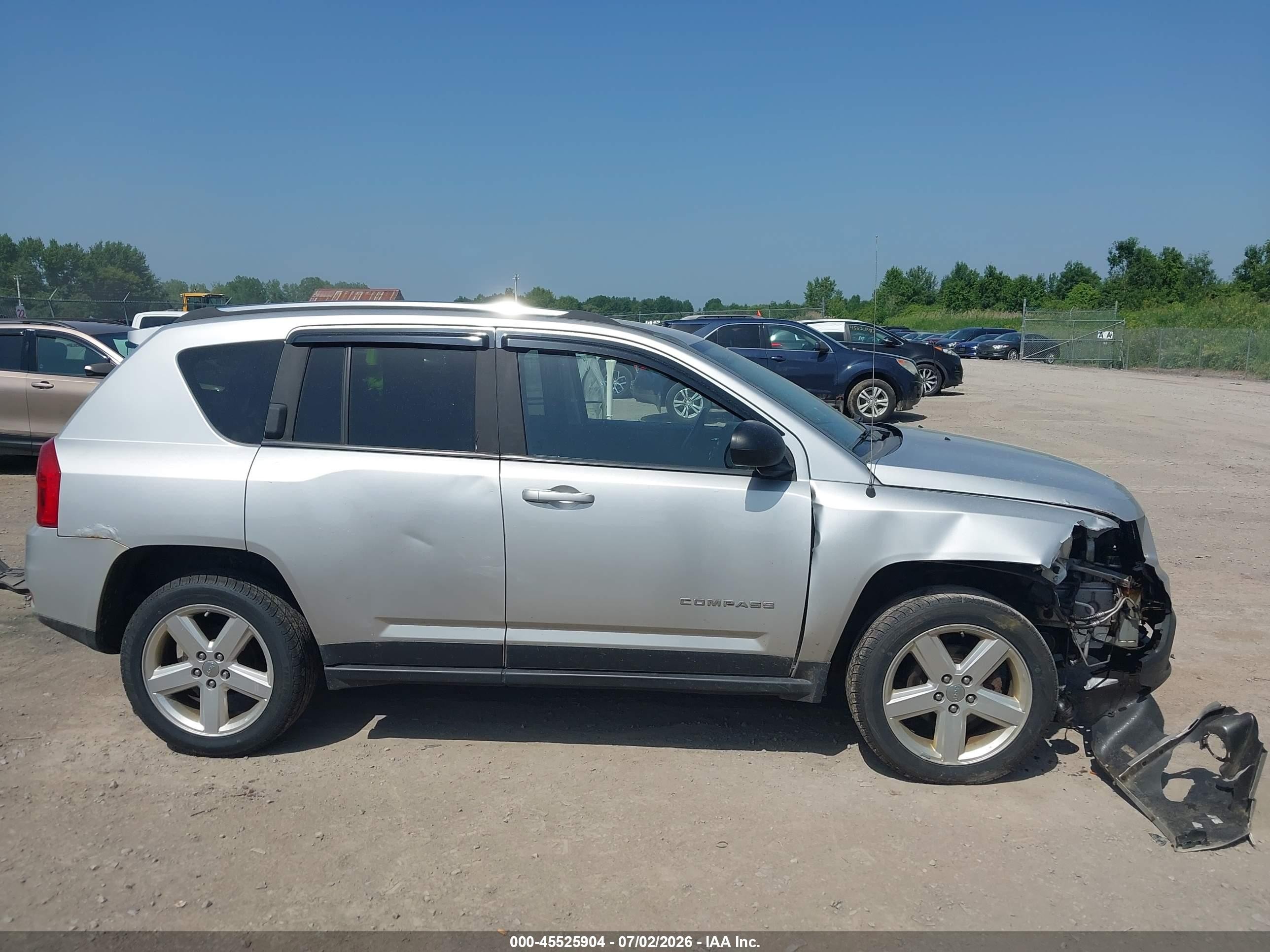2012 Jeep Compass Limited Silver vin: 1C4NJDCB2CD571736