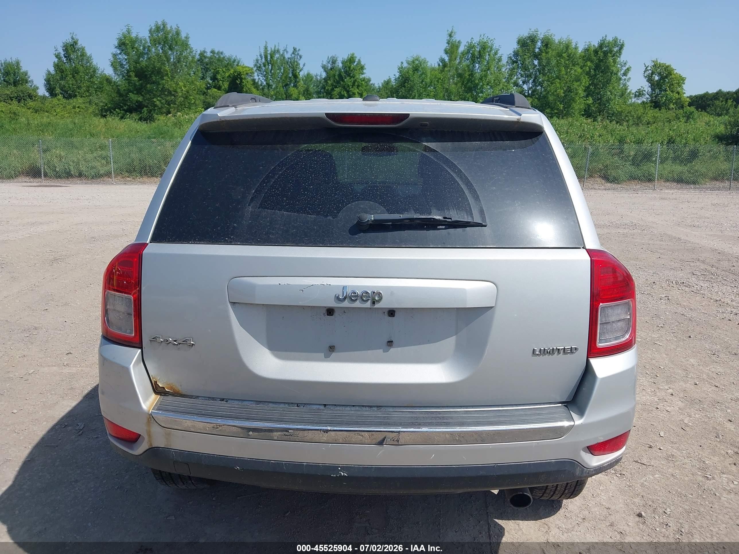 2012 Jeep Compass Limited Silver vin: 1C4NJDCB2CD571736