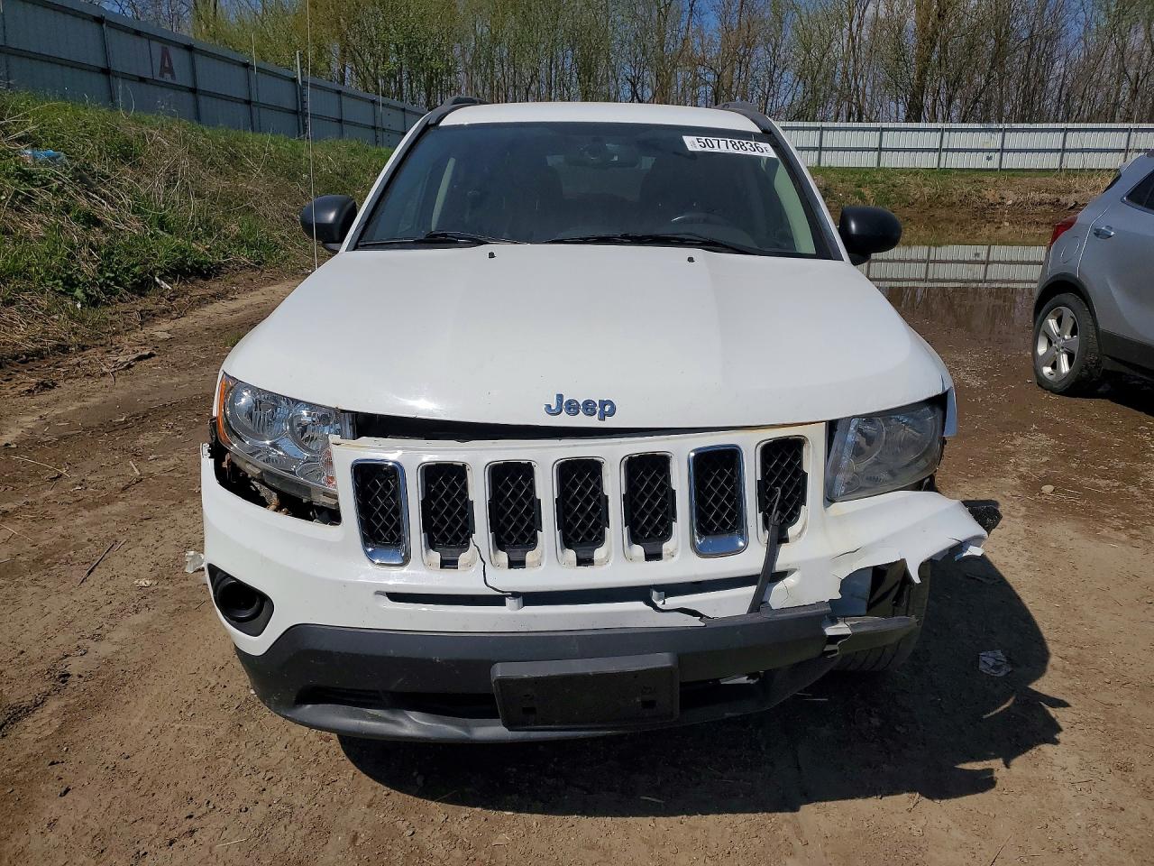 2013 Jeep Compass Limited Белый vin: 1C4NJDCB2DD245615