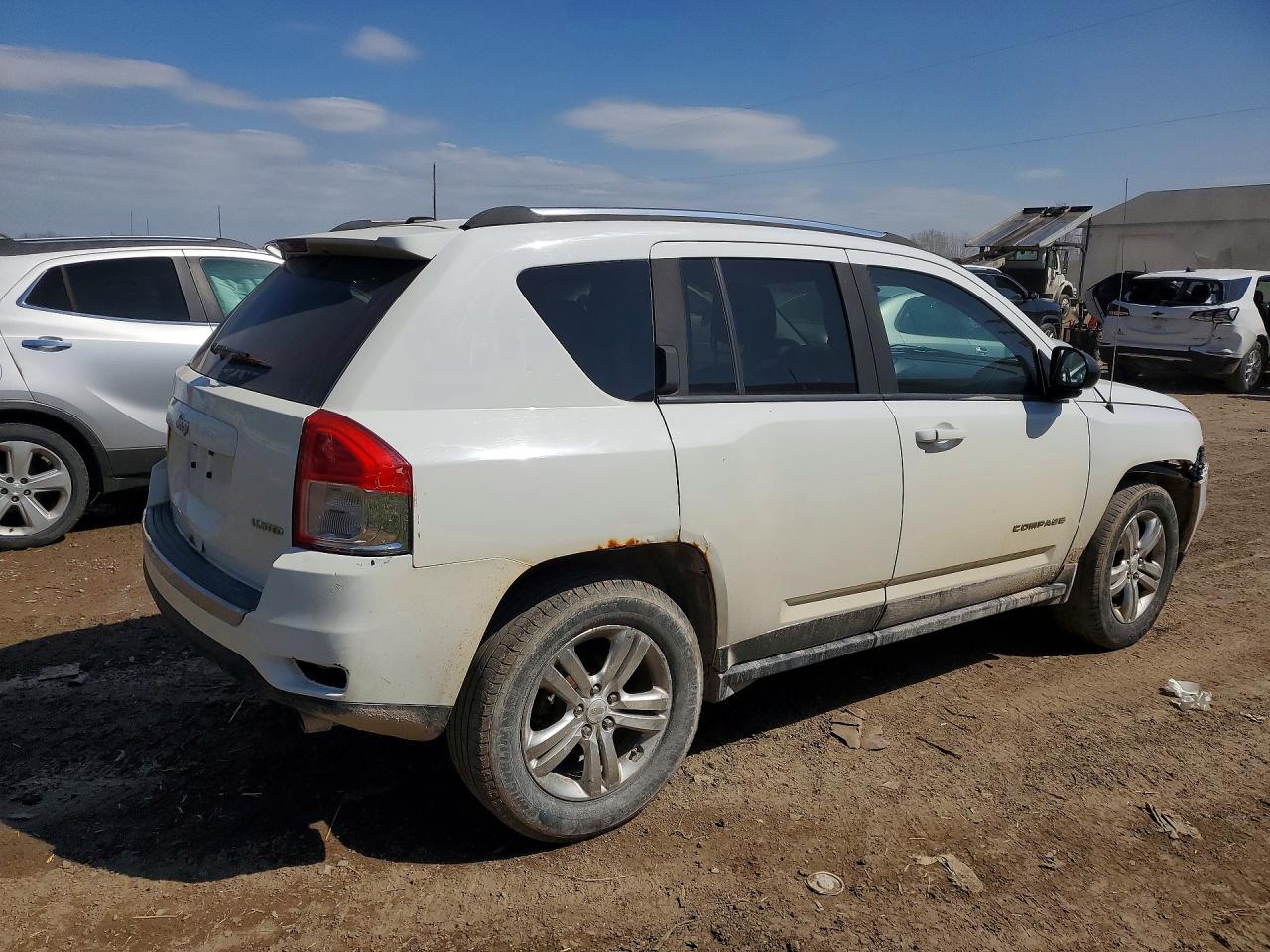 2013 Jeep Compass Limited Белый vin: 1C4NJDCB2DD245615