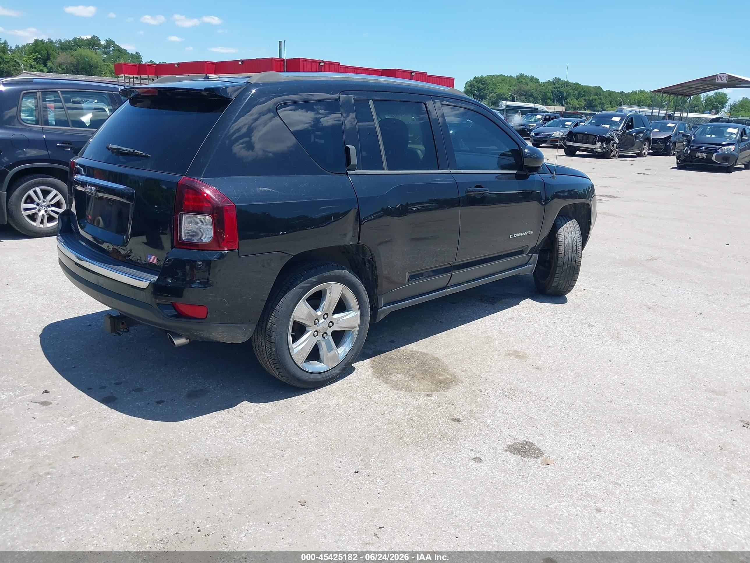 2014 Jeep Compass Limited Black vin: 1C4NJDCB2ED616080