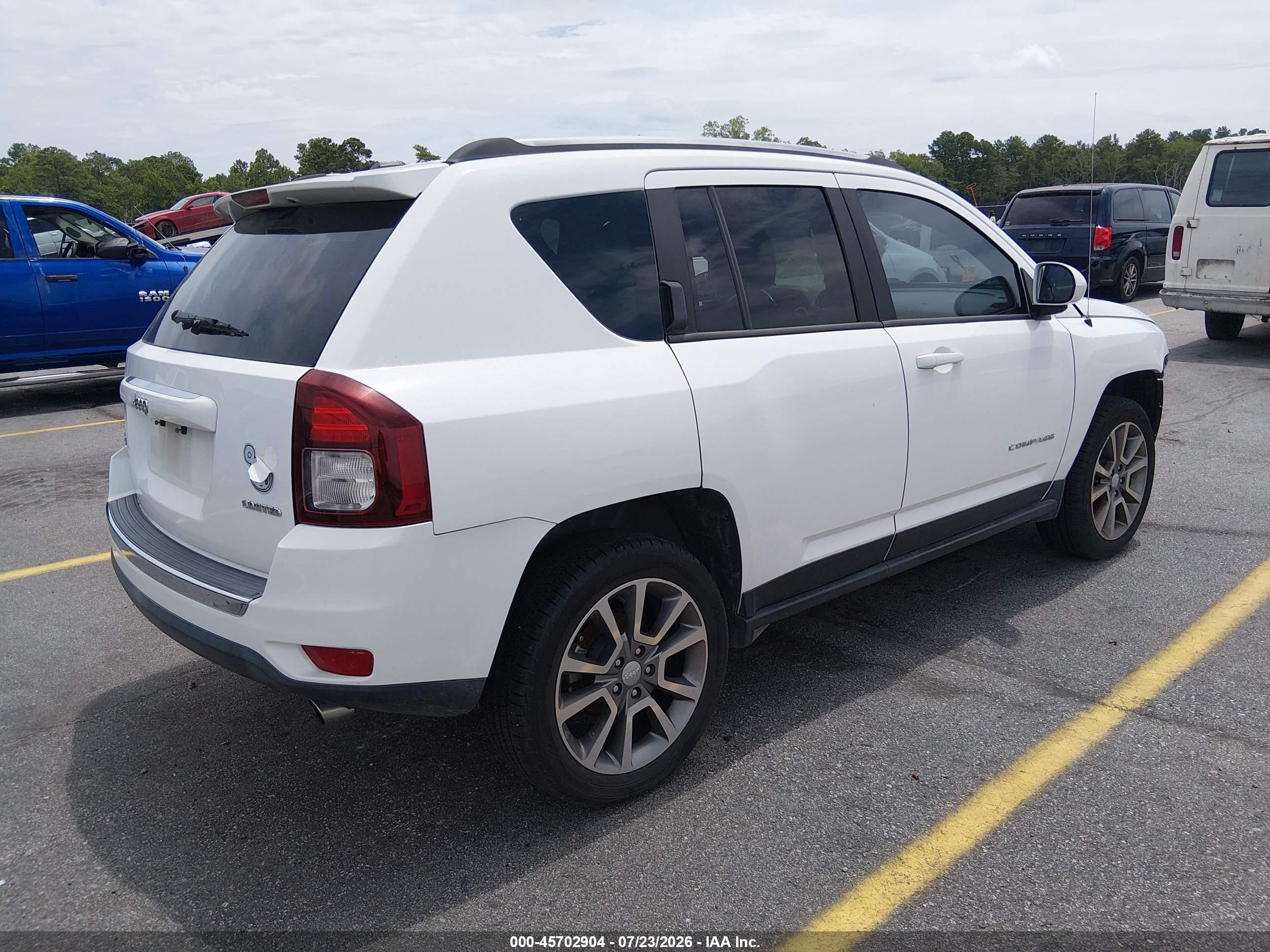 2014 Jeep Compass Limited Белый vin: 1C4NJDCB3ED684128