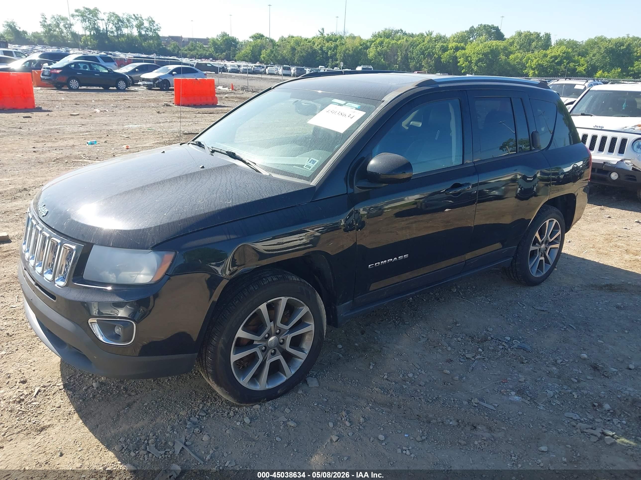 2014 Jeep Compass Limited Black vin: 1C4NJDCB5ED918205