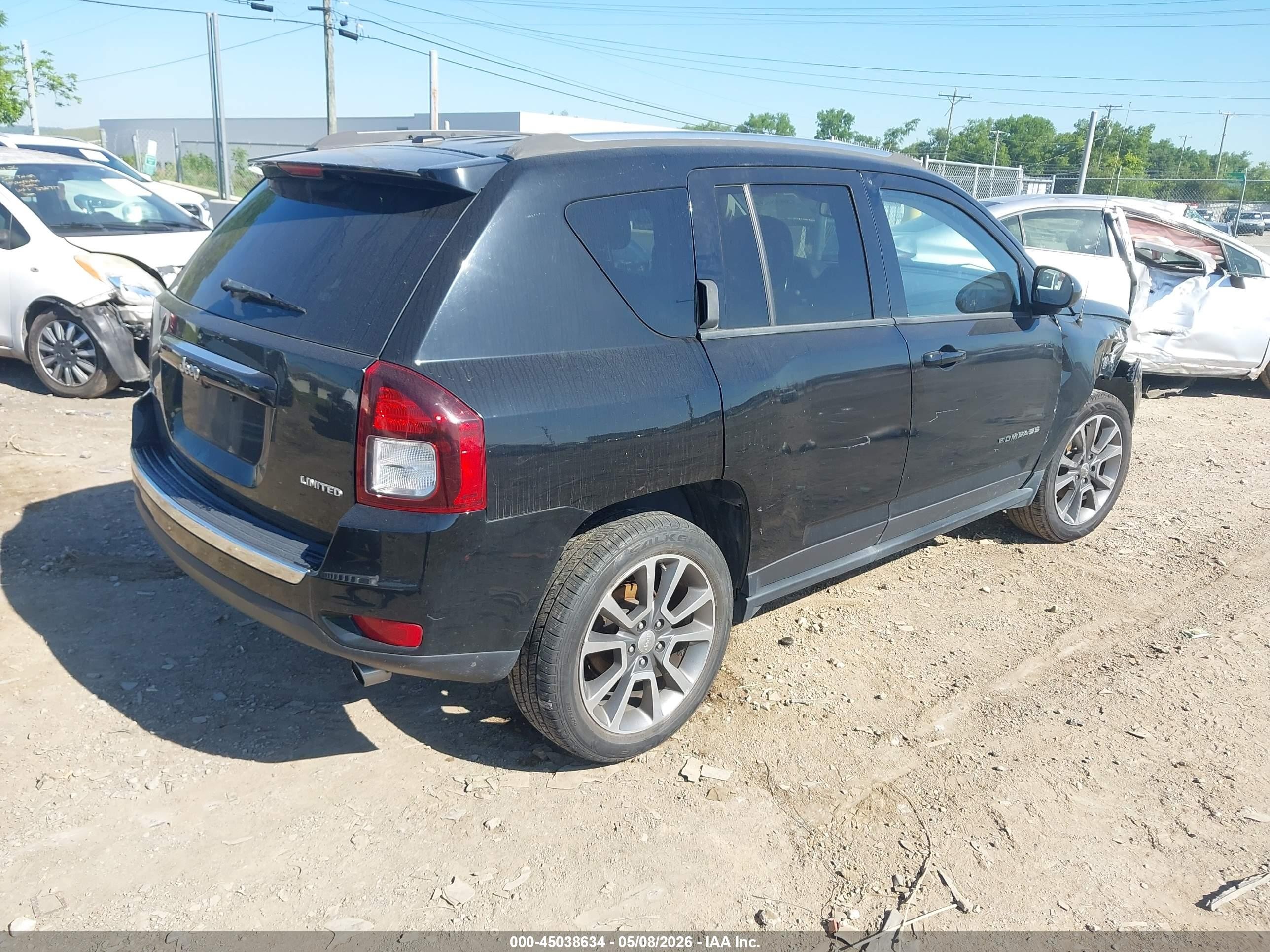 2014 Jeep Compass Limited Black vin: 1C4NJDCB5ED918205