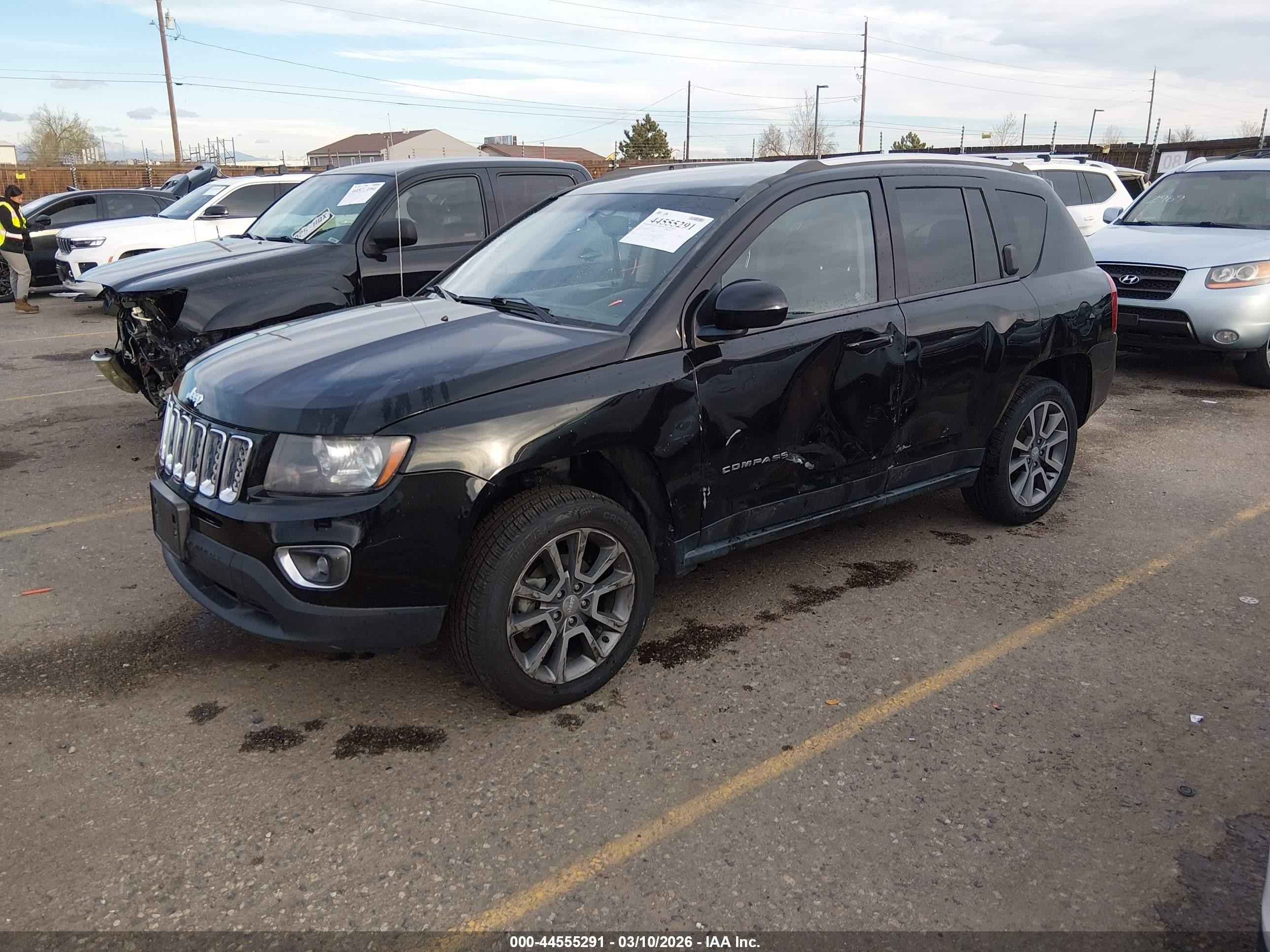 2015 Jeep Compass Limited Black vin: 1C4NJDCB5FD207475