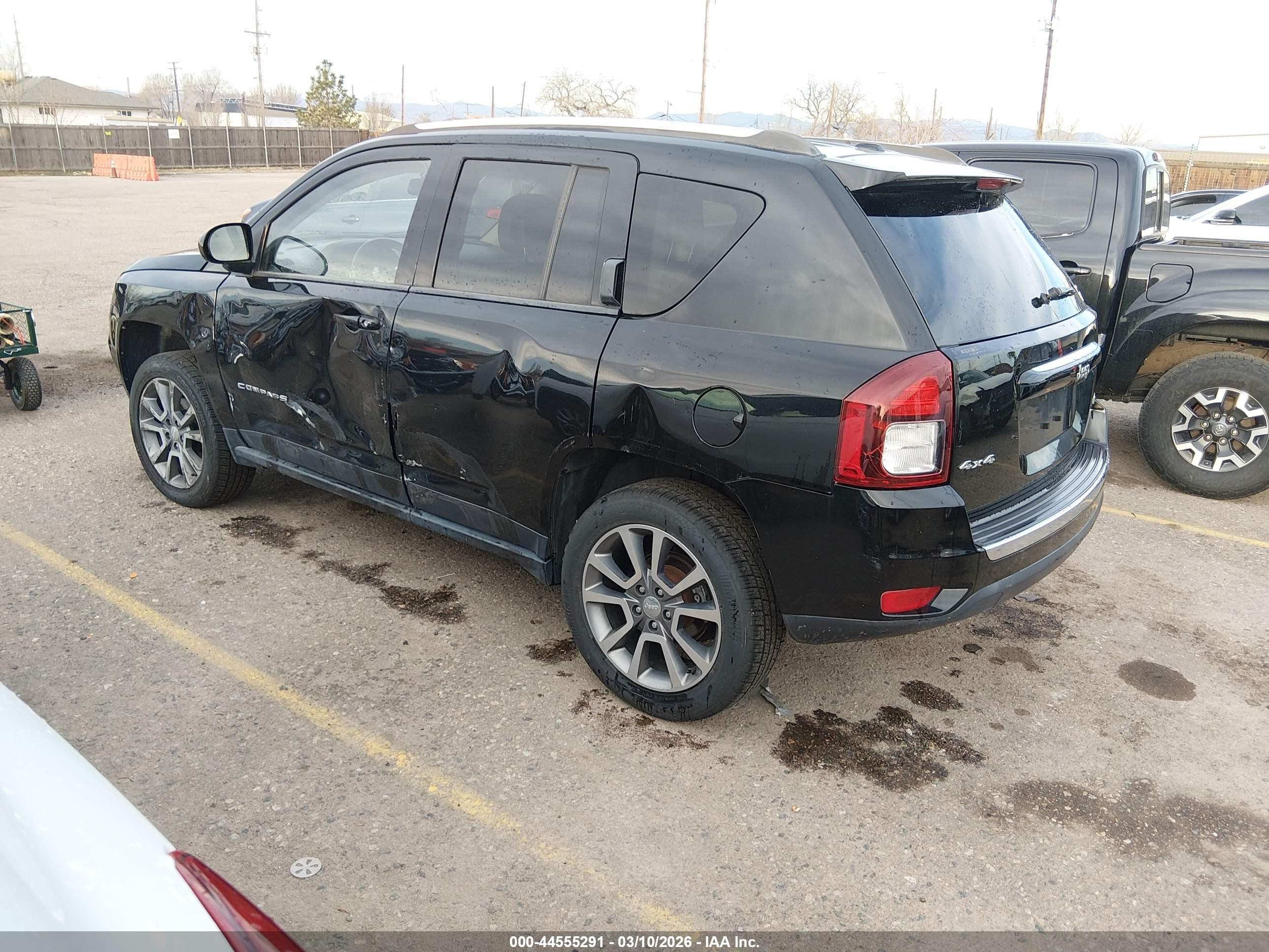 2015 Jeep Compass Limited Black vin: 1C4NJDCB5FD207475
