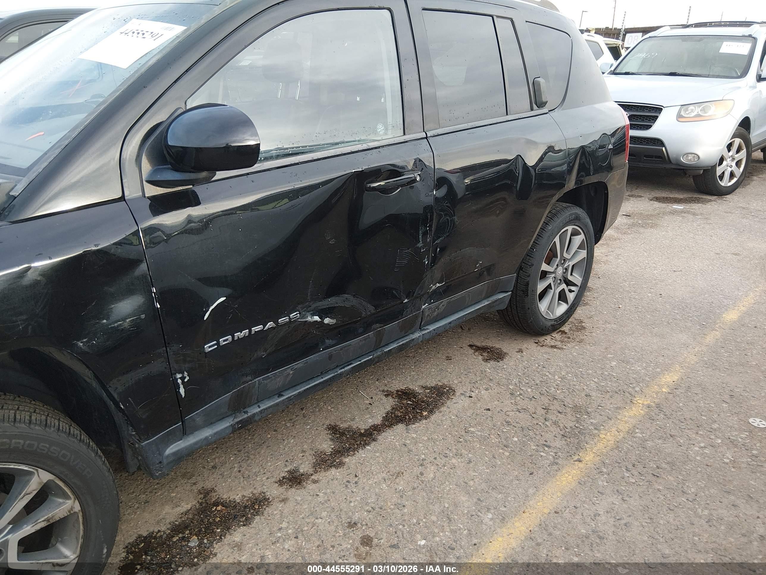 2015 Jeep Compass Limited Black vin: 1C4NJDCB5FD207475