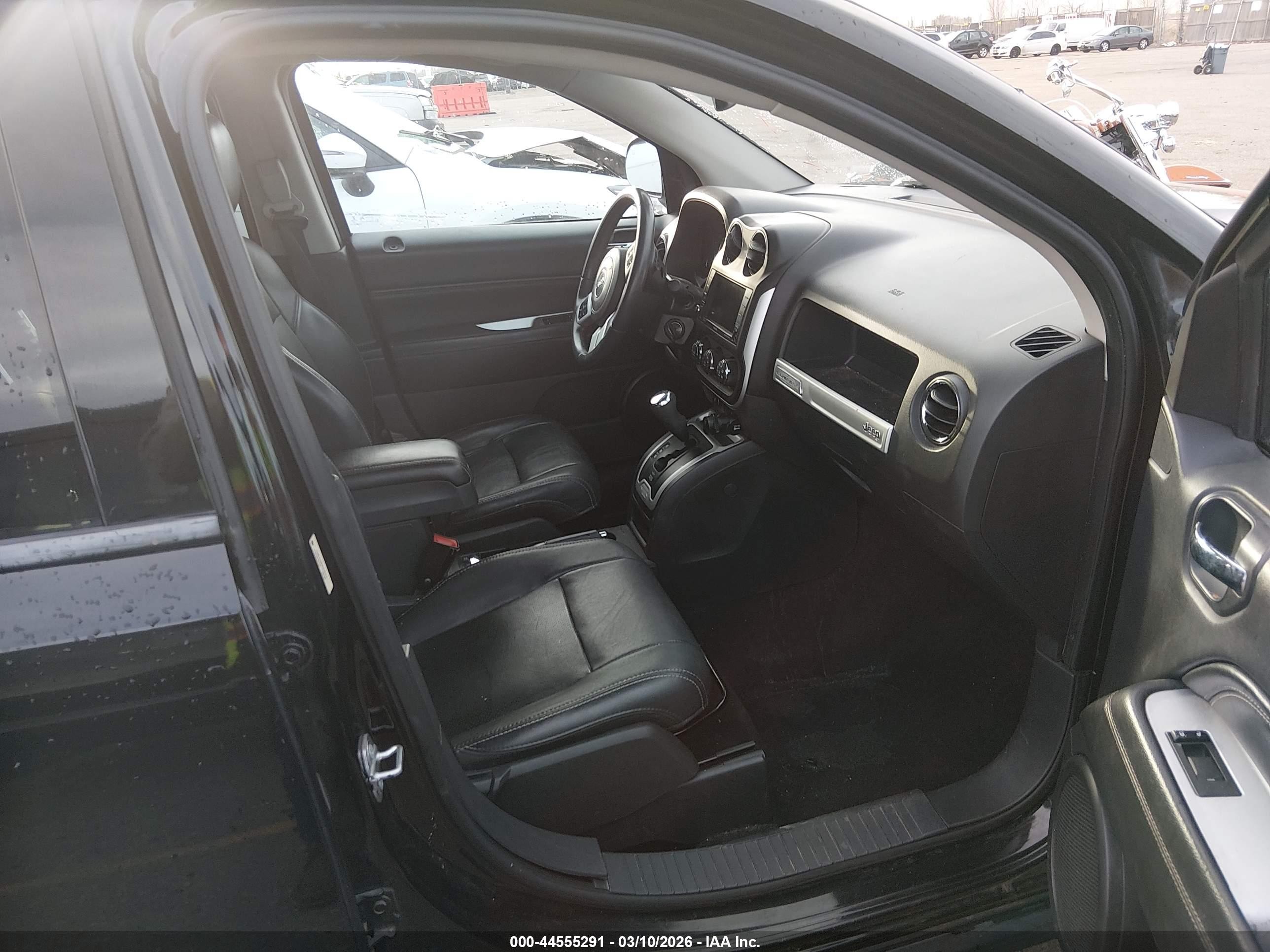 2015 Jeep Compass Limited Black vin: 1C4NJDCB5FD207475