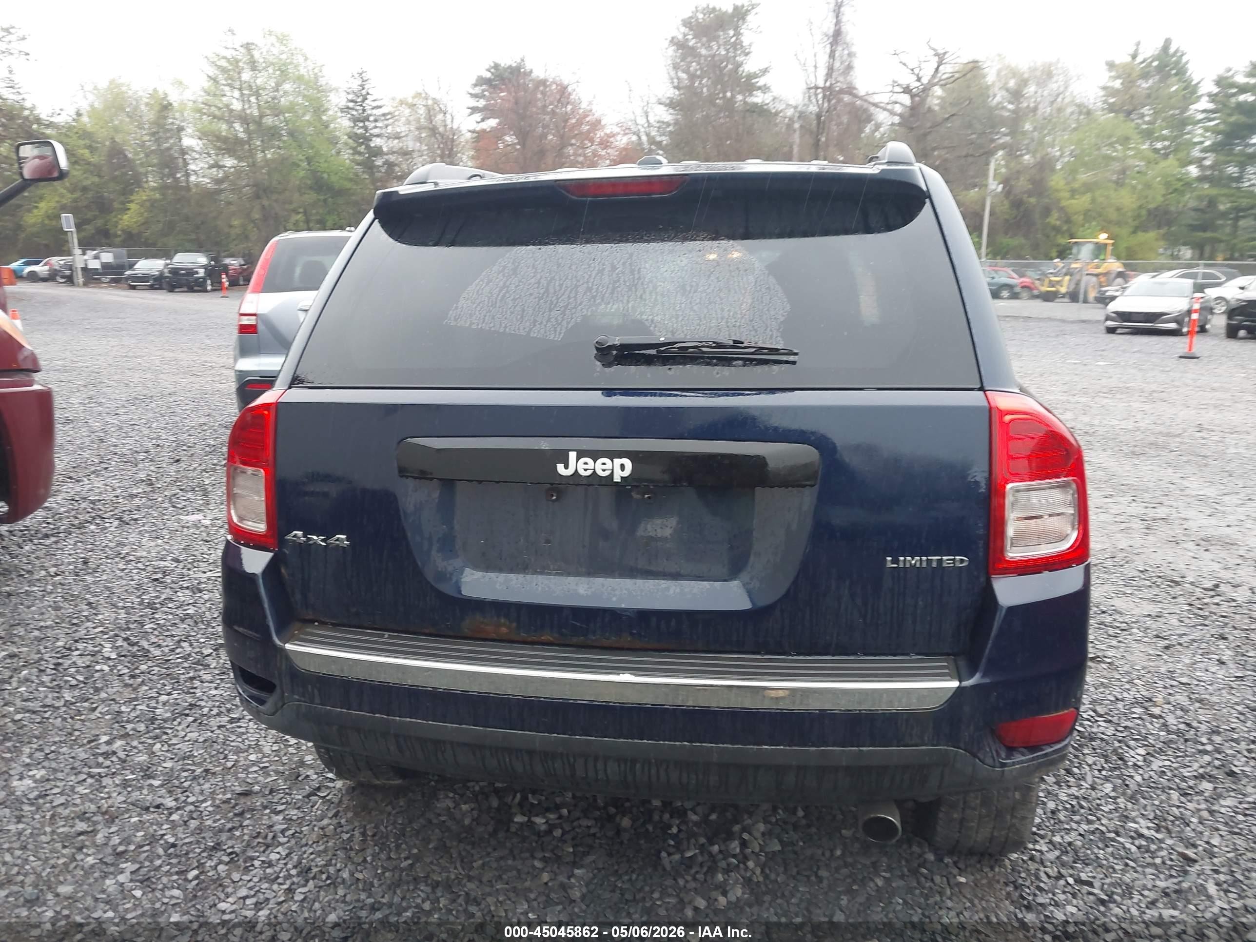 2012 Jeep Compass Limited Blue vin: 1C4NJDCB7CD662193