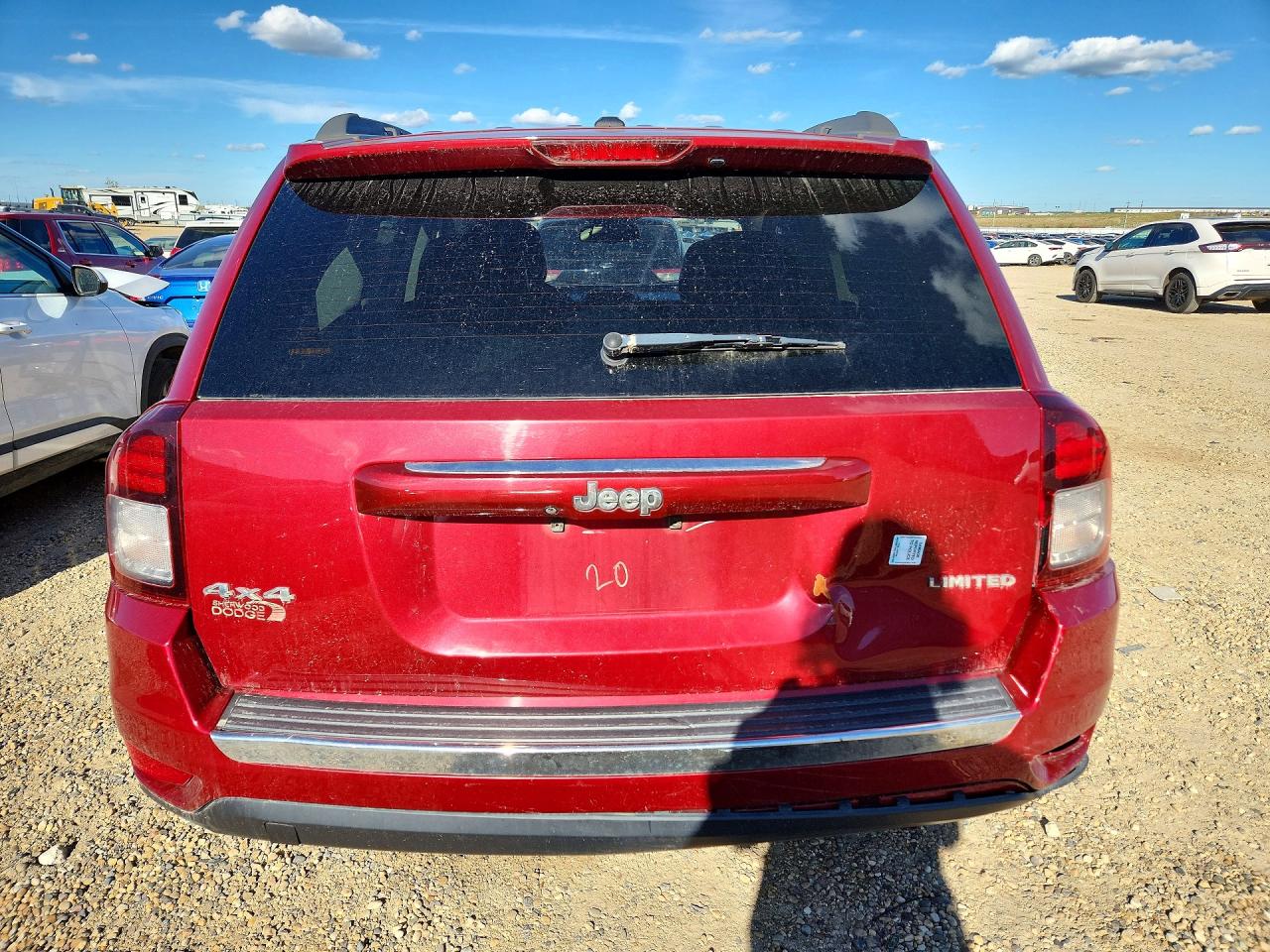 2014 Jeep Compass Limited Красный vin: 1C4NJDCB9ED650713