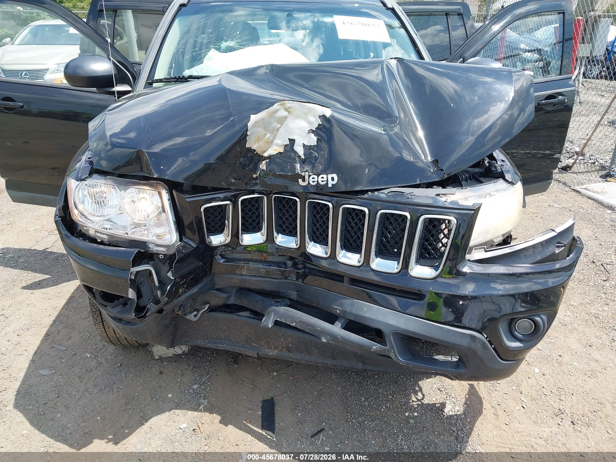 2012 Jeep Compass Limited Черный vin: 1C4NJDCBXCD692255
