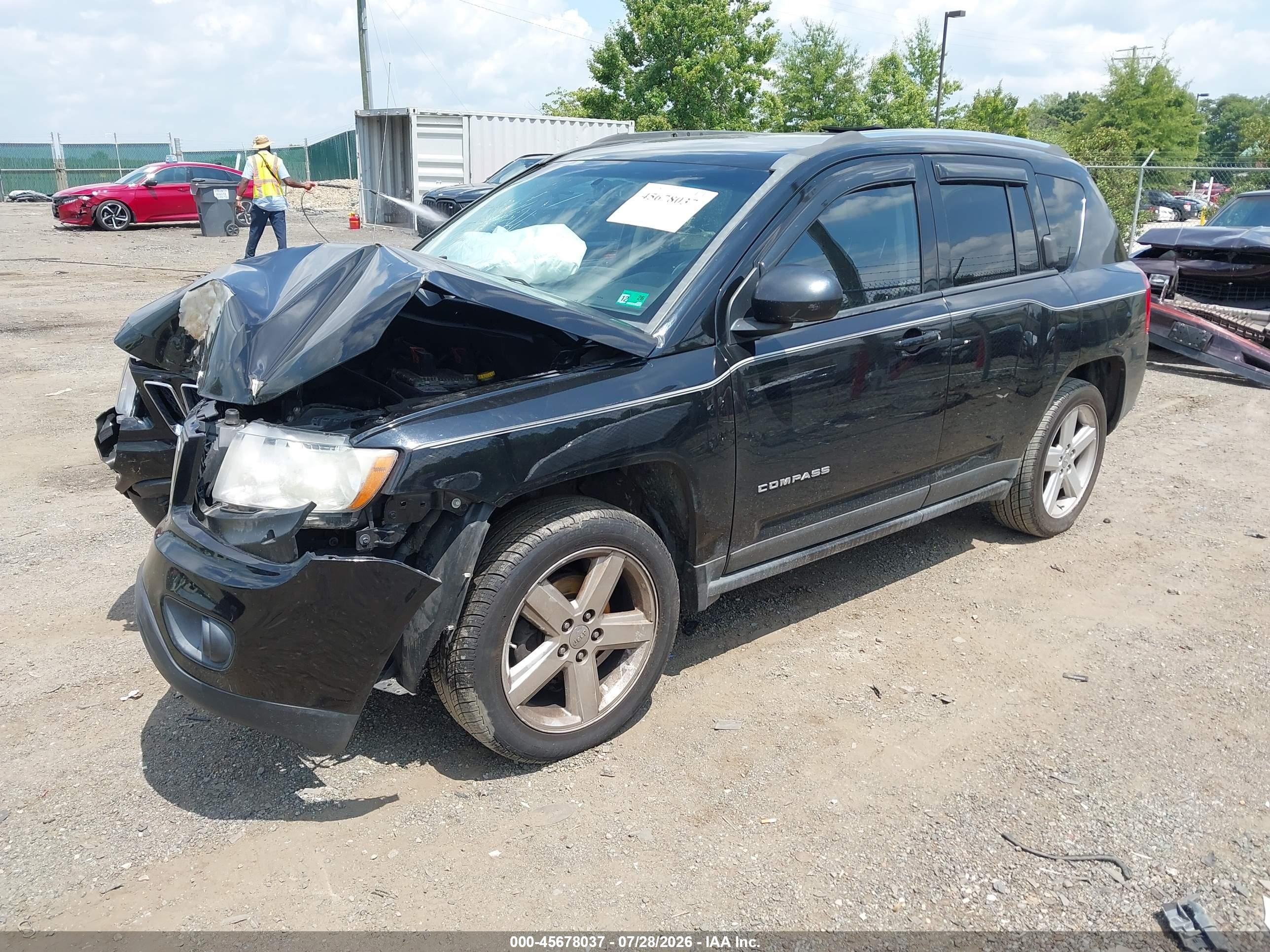 2012 Jeep Compass Limited Черный vin: 1C4NJDCBXCD692255