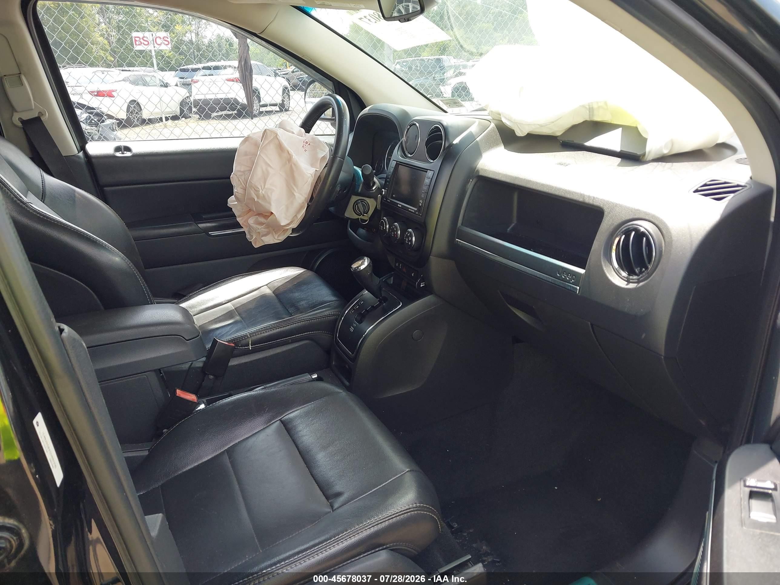 2012 Jeep Compass Limited Черный vin: 1C4NJDCBXCD692255