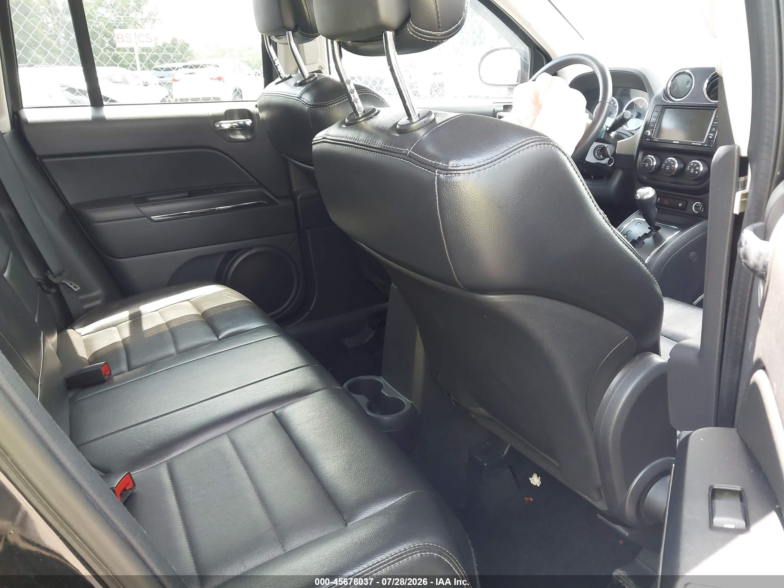 2012 Jeep Compass Limited Черный vin: 1C4NJDCBXCD692255