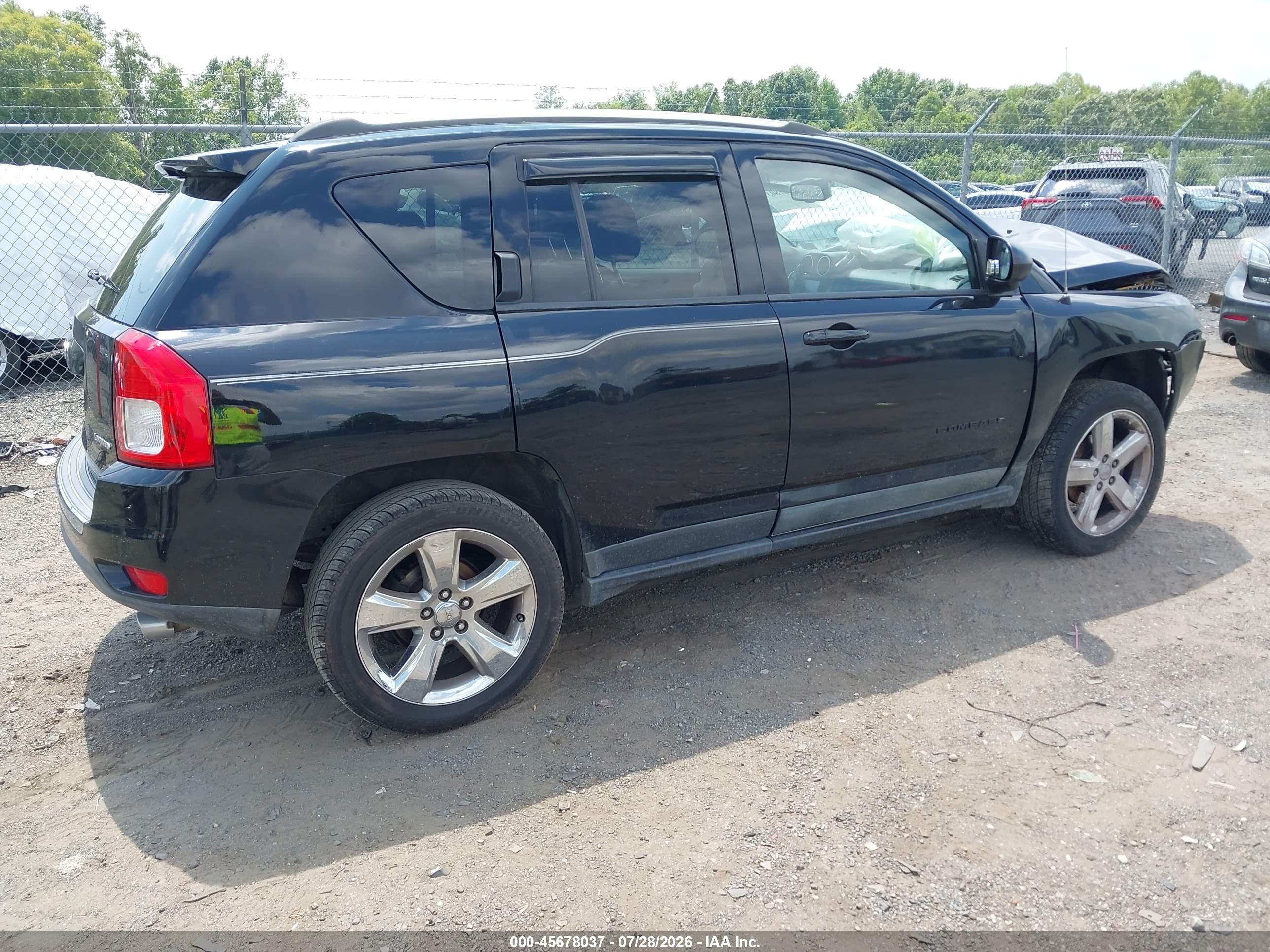2012 Jeep Compass Limited Черный vin: 1C4NJDCBXCD692255