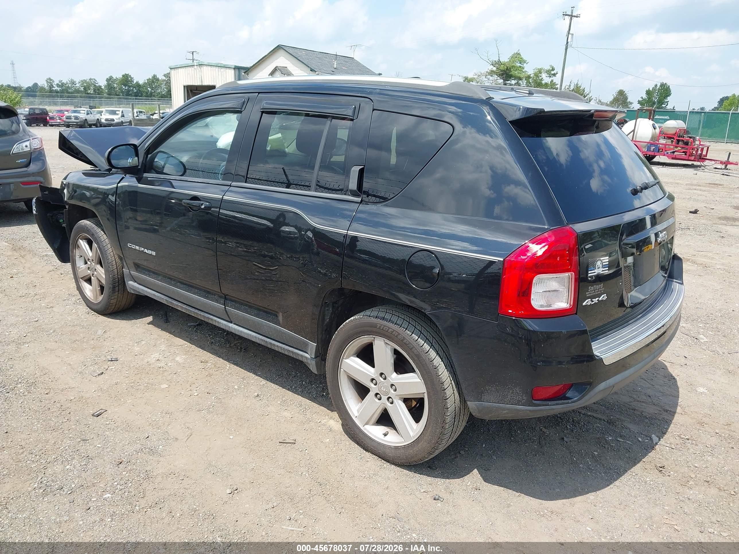 2012 Jeep Compass Limited Черный vin: 1C4NJDCBXCD692255