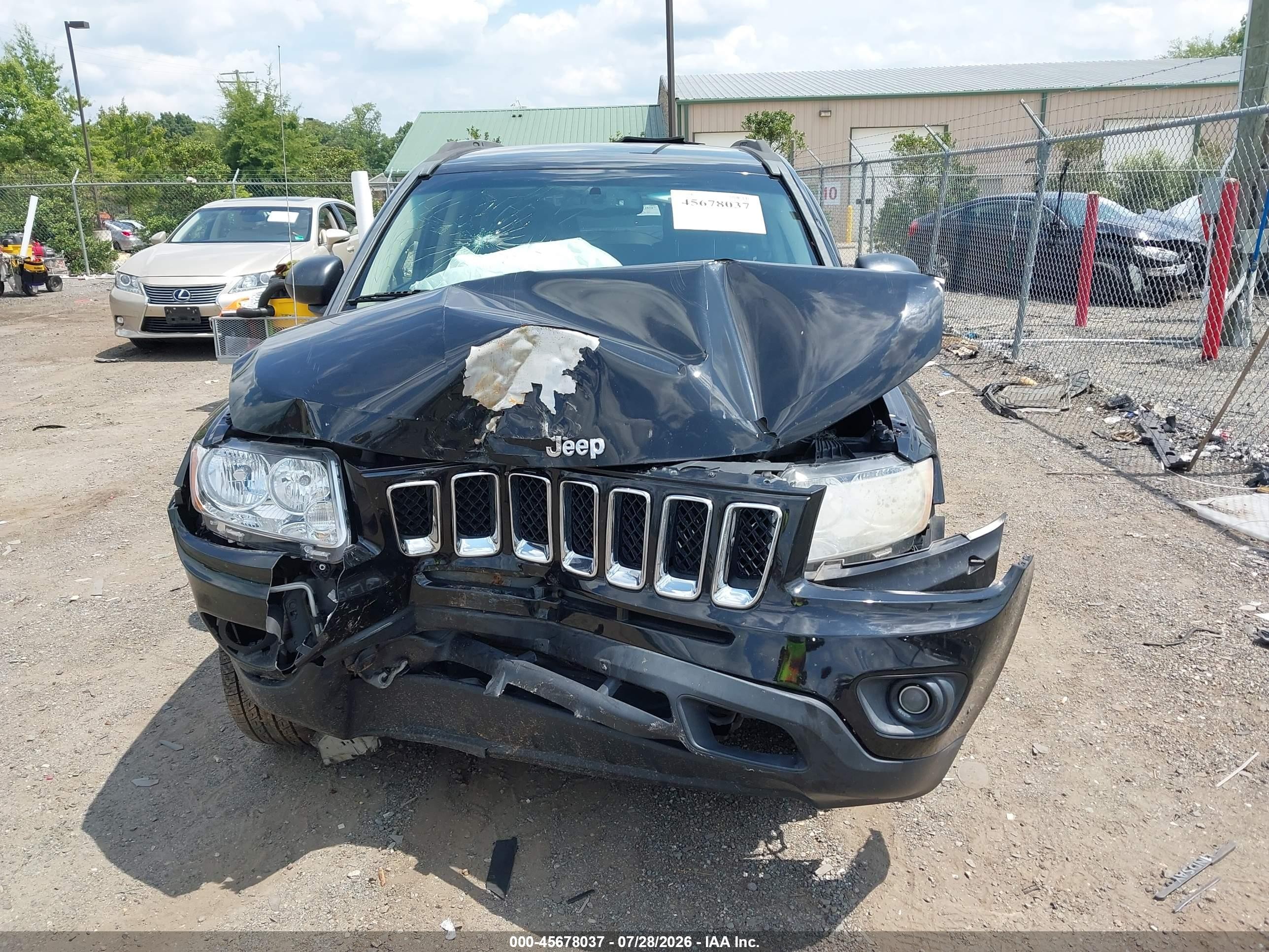 2012 Jeep Compass Limited Черный vin: 1C4NJDCBXCD692255