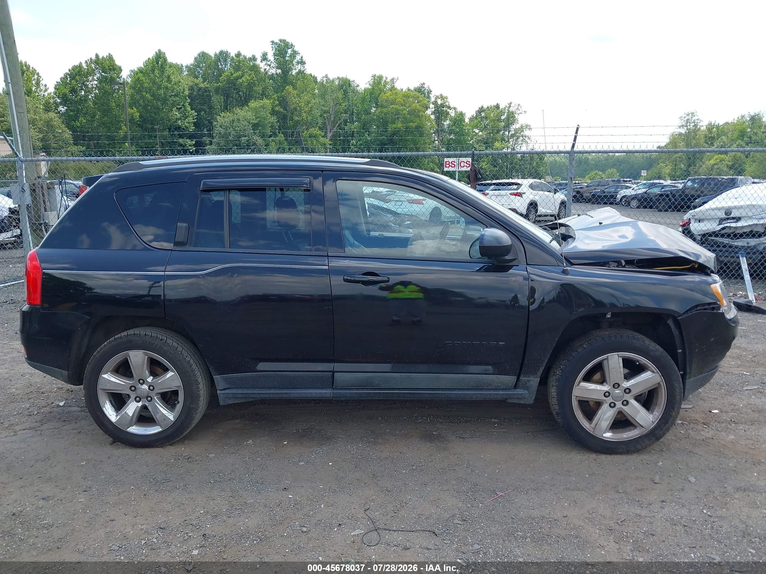 2012 Jeep Compass Limited Черный vin: 1C4NJDCBXCD692255